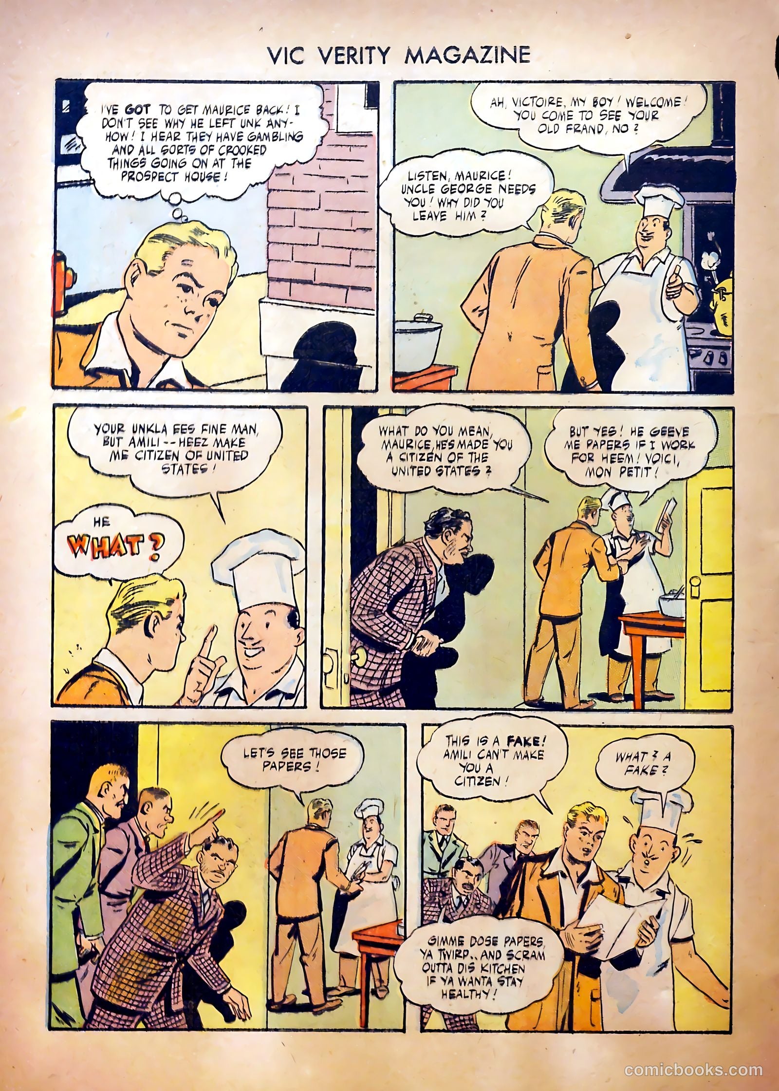 Vic Verity Magazine #1 (1945) — page 6 of 37