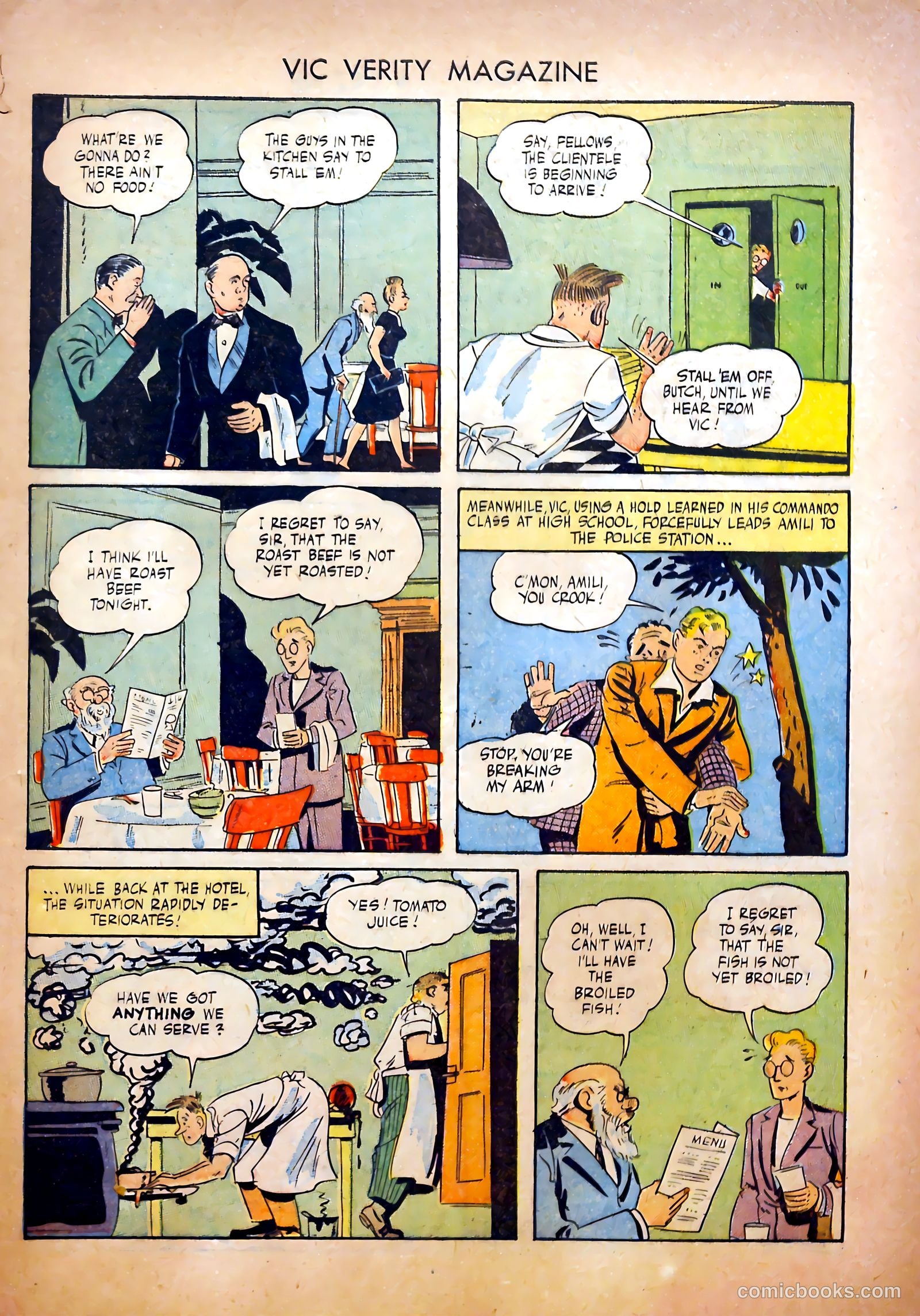 Vic Verity Magazine #1 (1945) — page 9 of 37
