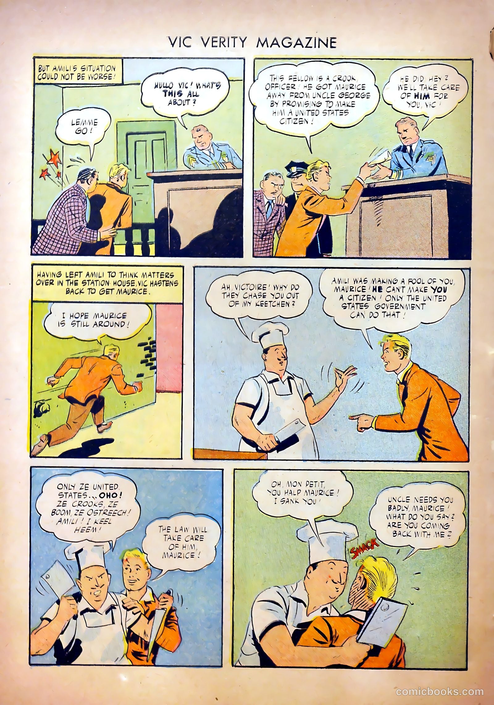 Vic Verity Magazine #1 (1945) — page 10 of 37