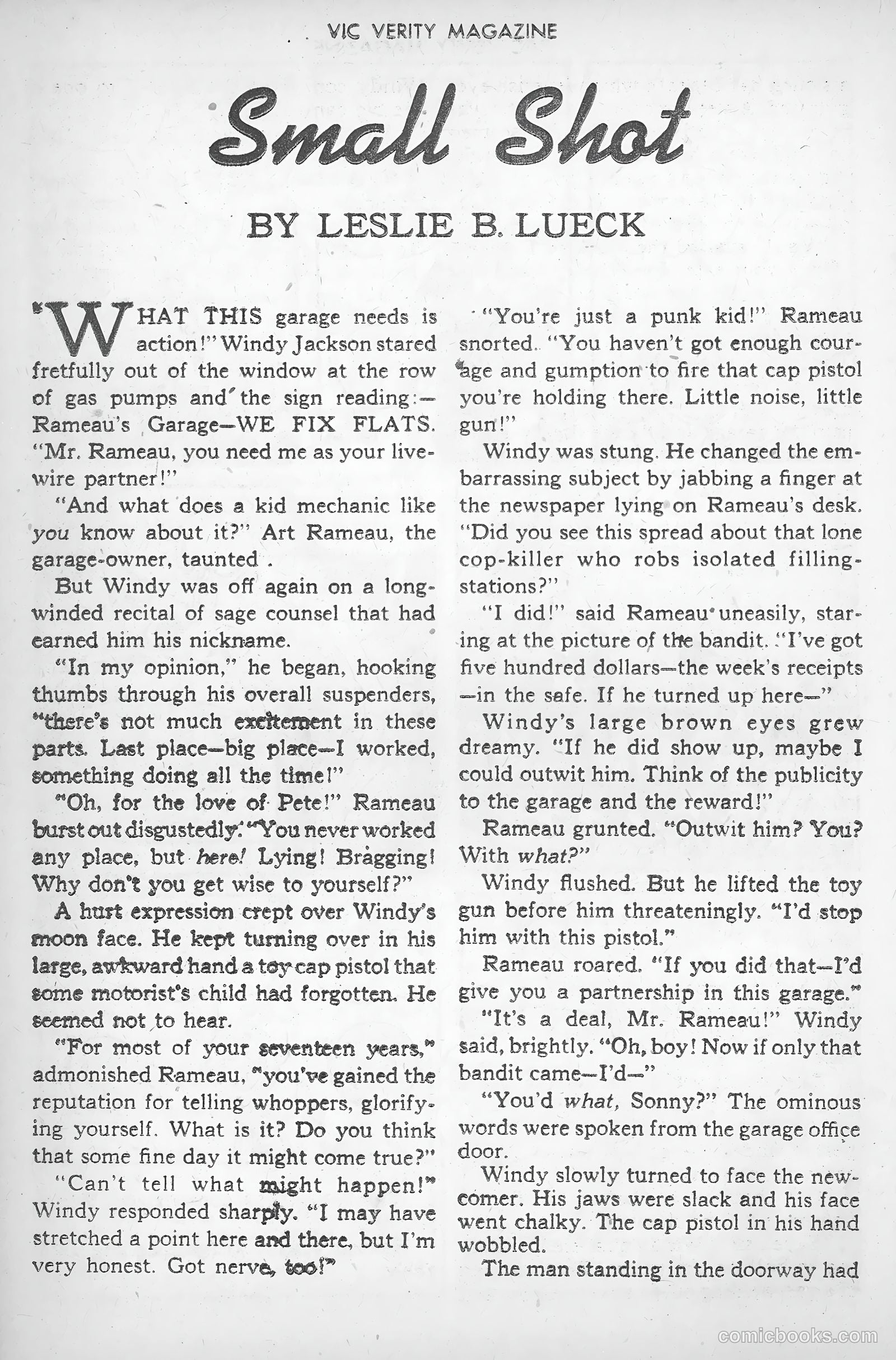 Vic Verity Magazine #2 (1946) — page 22 of 36