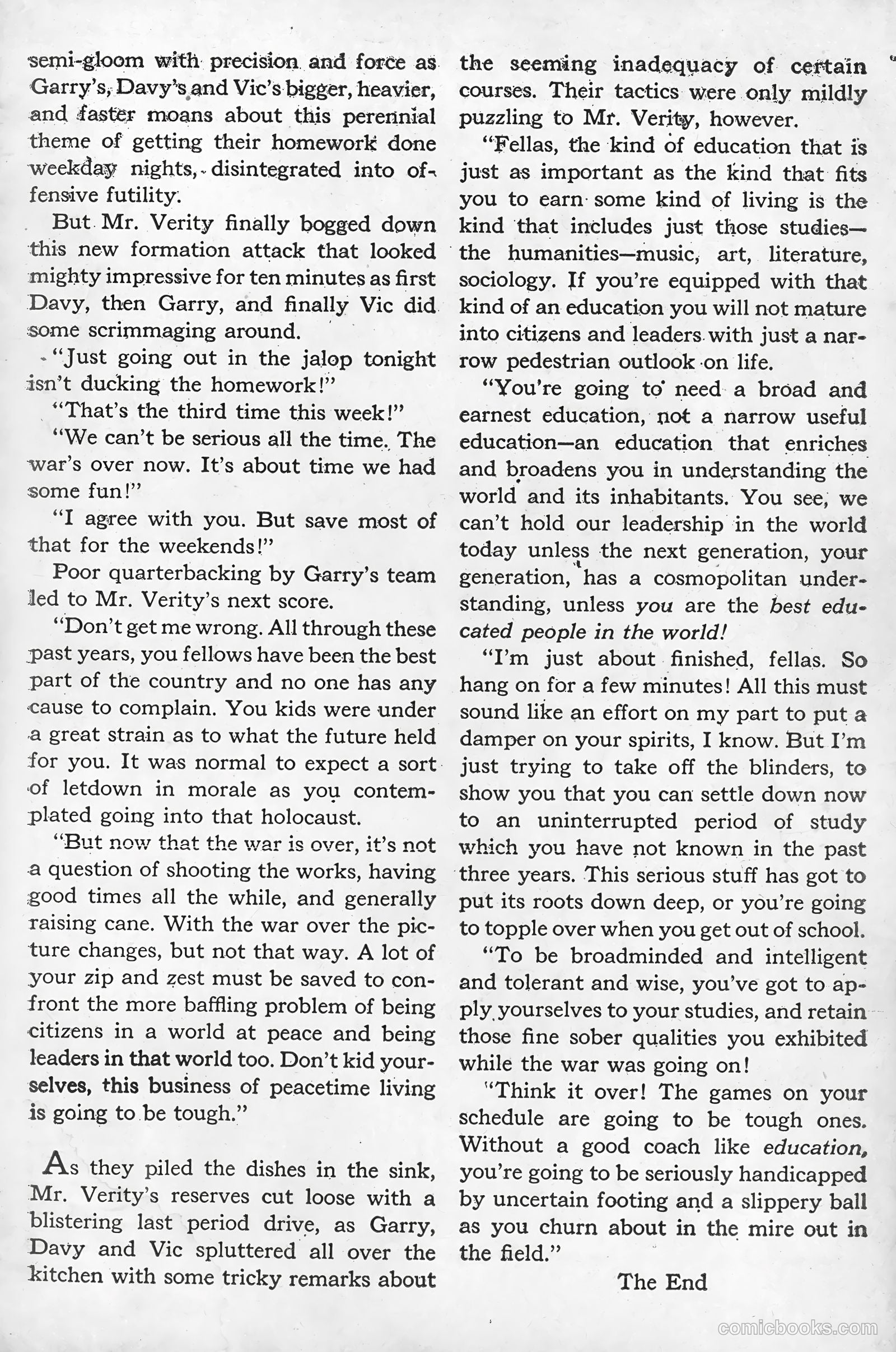 Vic Verity Magazine #2 (1946) — page 35 of 36
