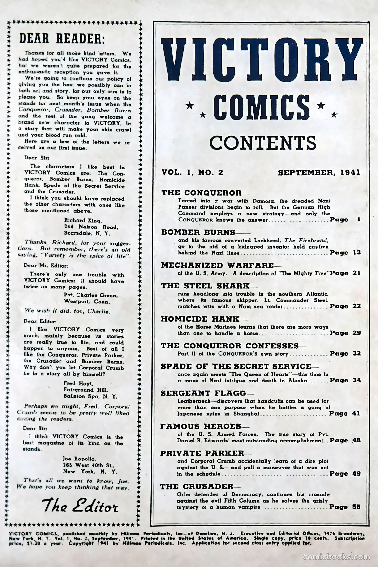 Victory Comics #2 (1941) — page 2 of 67