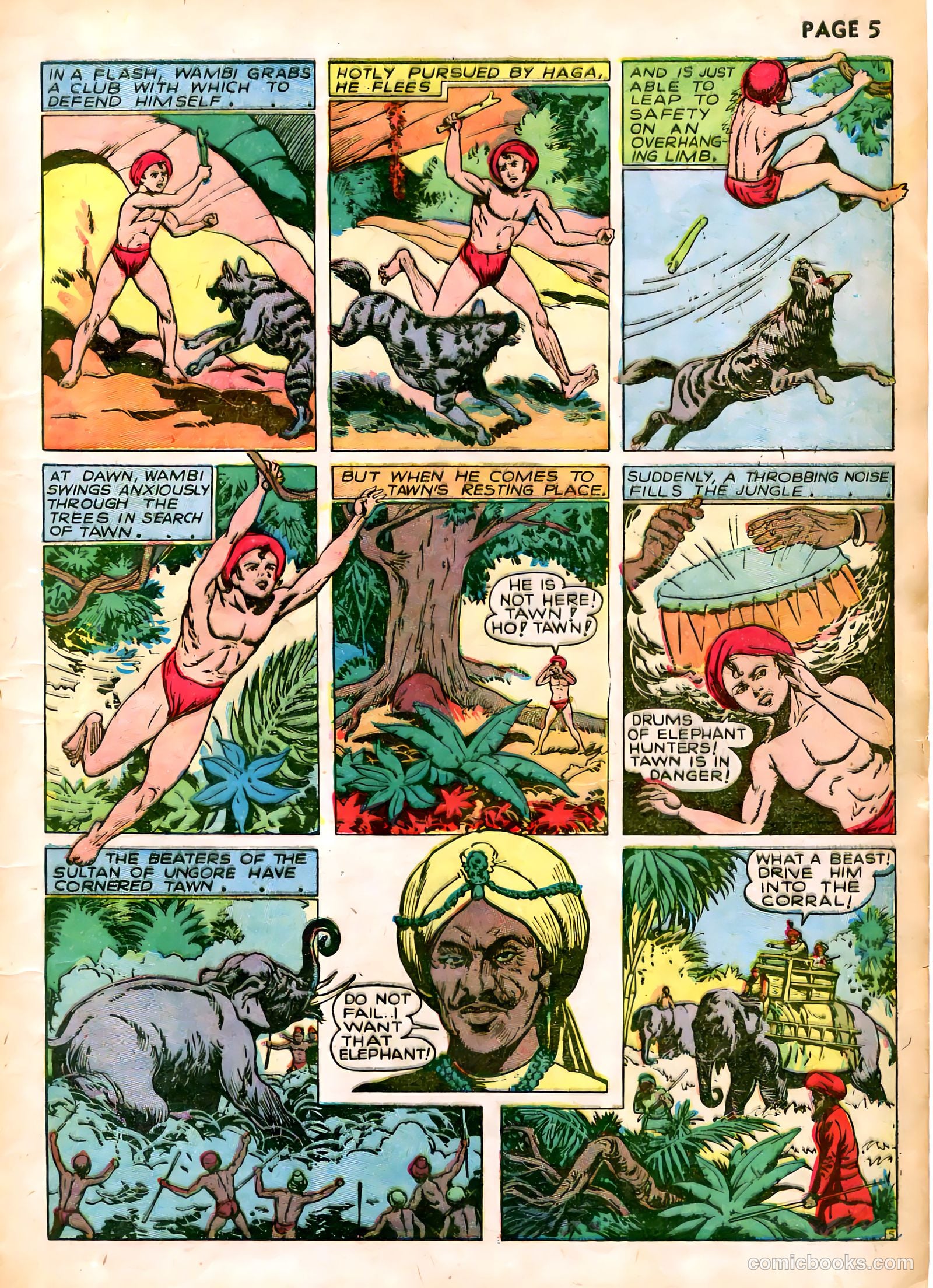 Wambi, Jungle Boy #1 (1942) — page 8 of 69