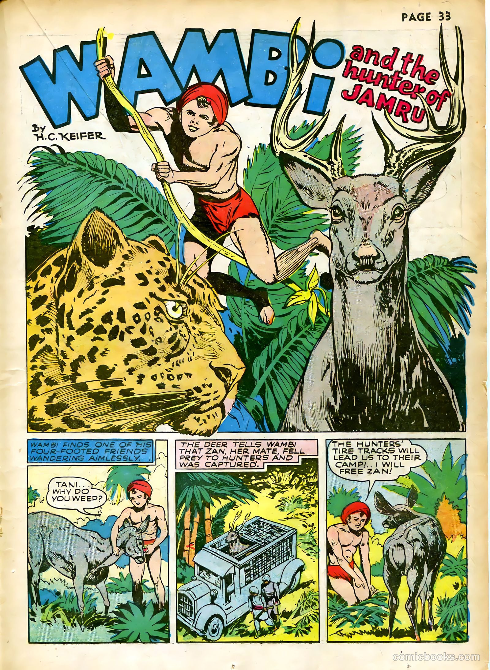 Wambi, Jungle Boy #1 (1942) — page 36 of 69