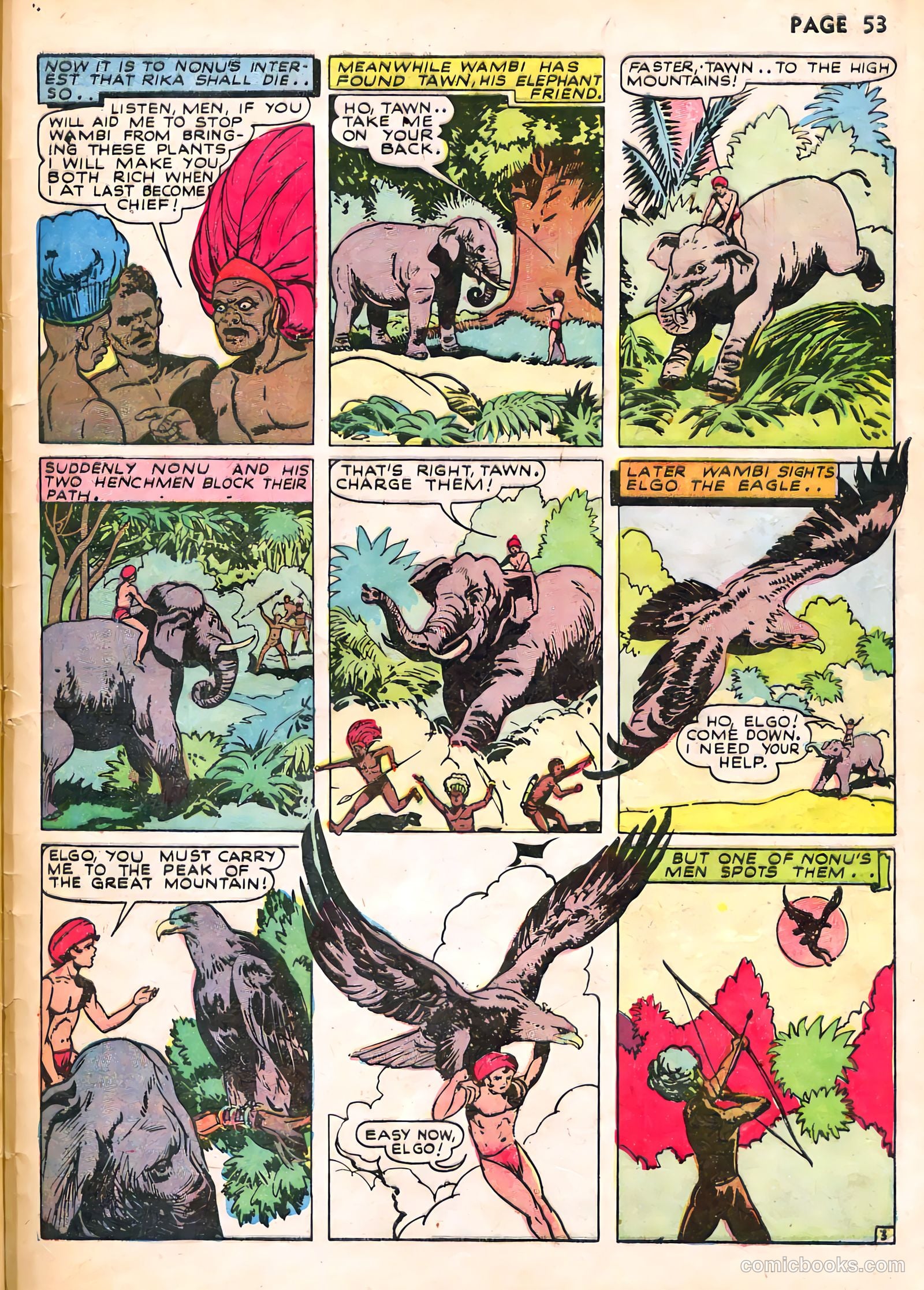 Wambi, Jungle Boy #1 (1942) — page 56 of 69