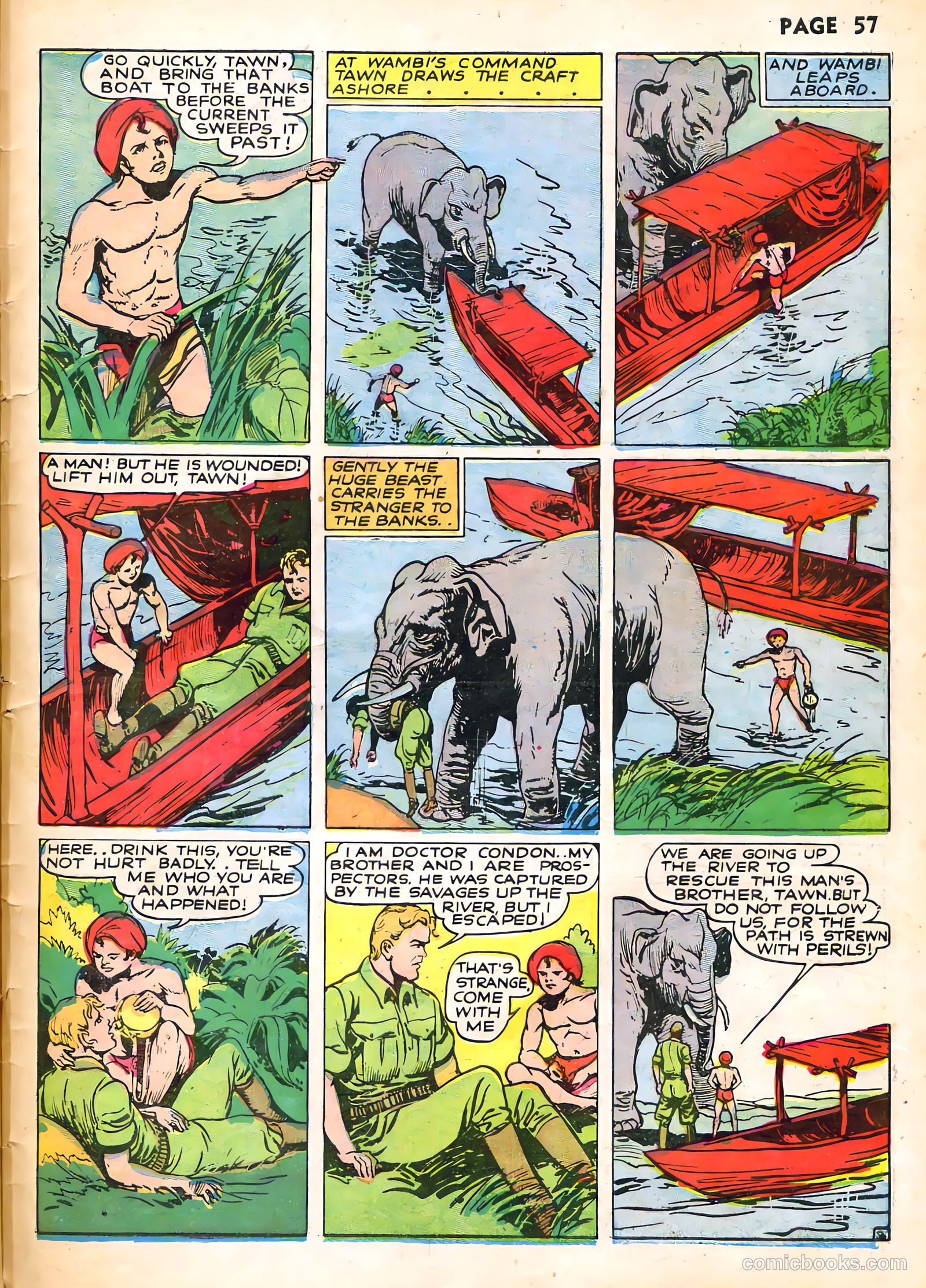Wambi, Jungle Boy #1 (1942) — page 60 of 69