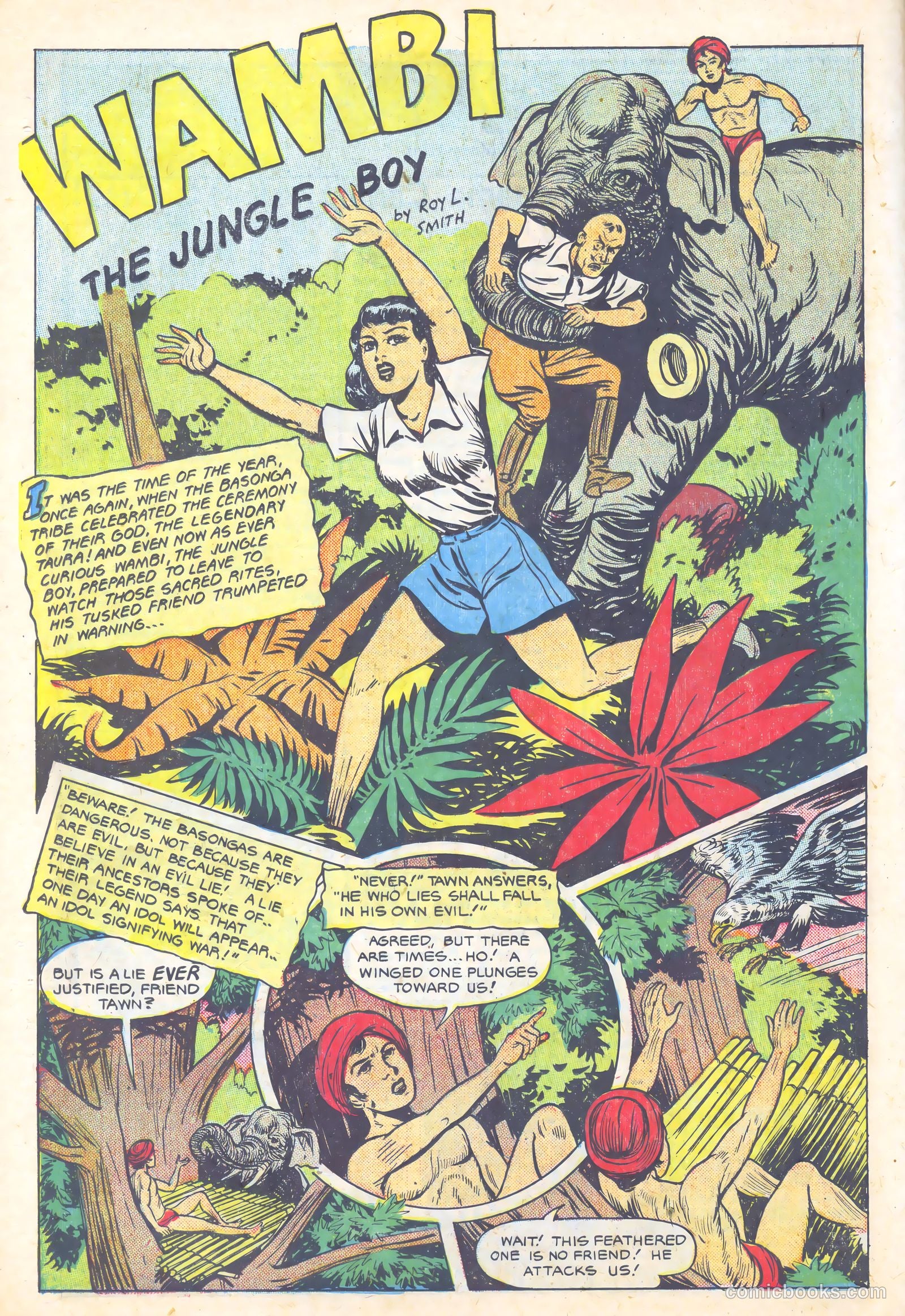 Wambi, Jungle Boy #10 (1950) — page 14 of 36
