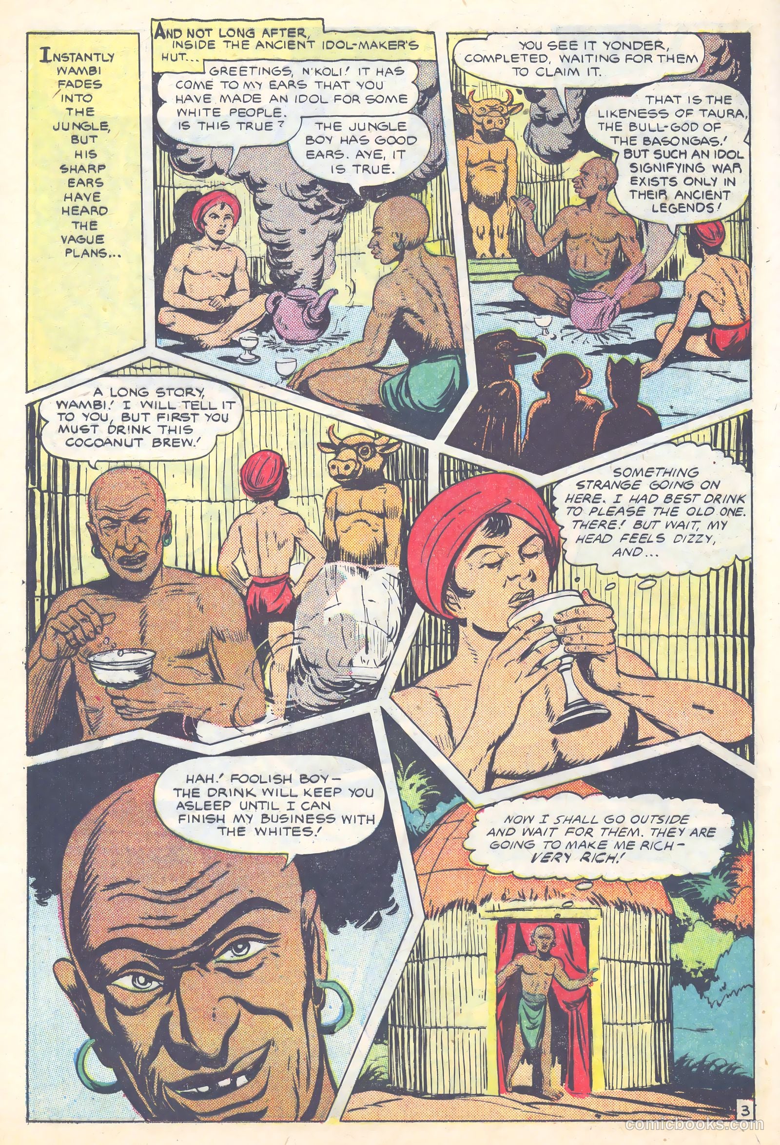 Wambi, Jungle Boy #10 (1950) — page 16 of 36
