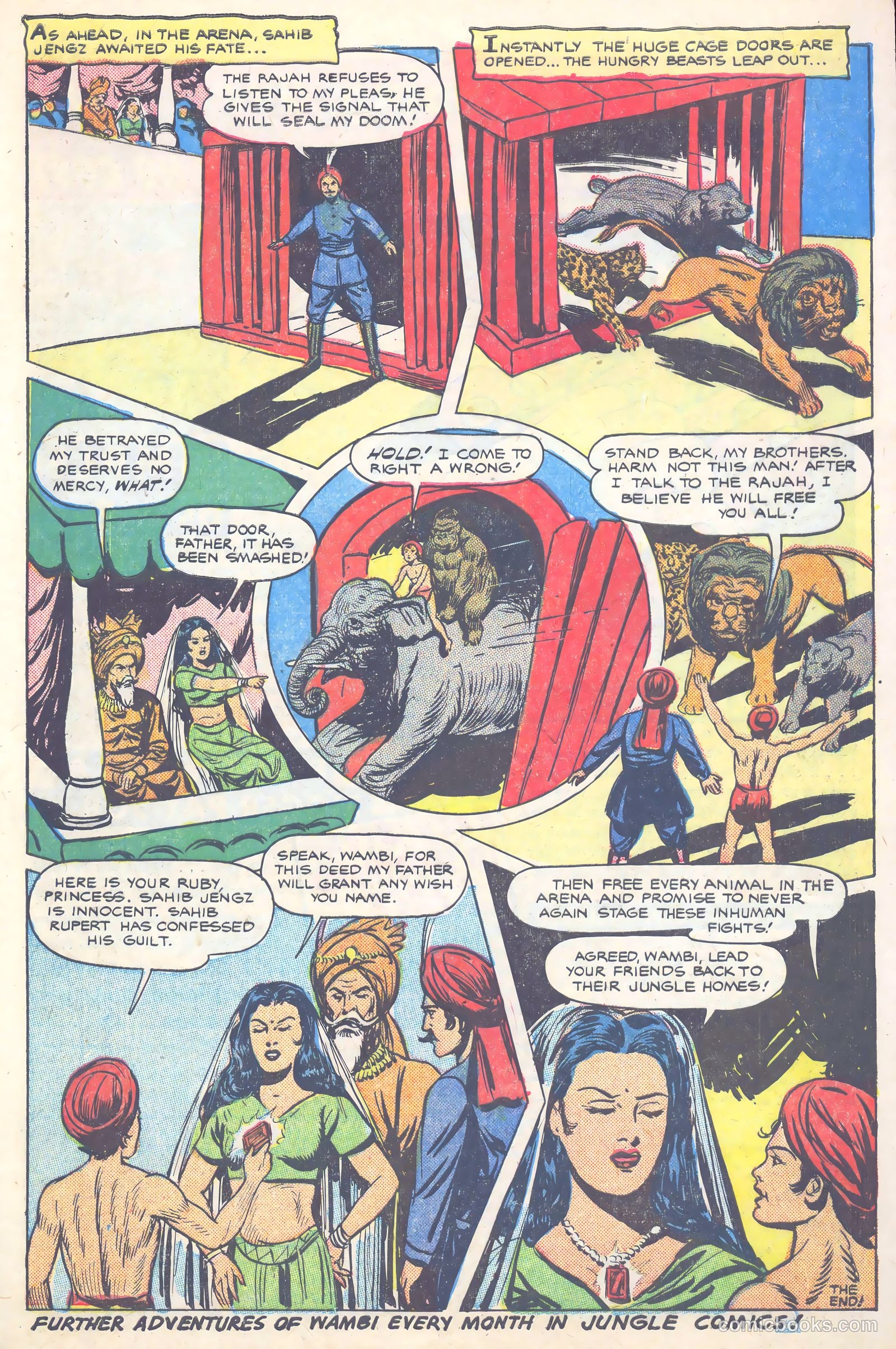 Wambi, Jungle Boy #10 (1950) — page 33 of 36