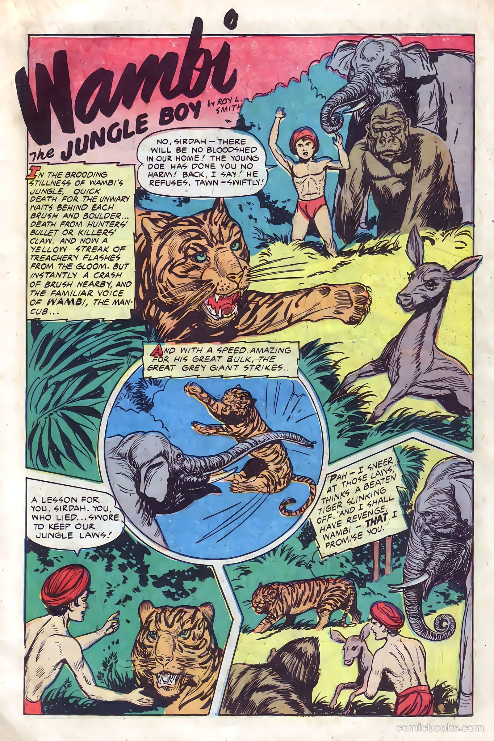 Wambi, Jungle Boy #11 (1951) — page 15 of 36