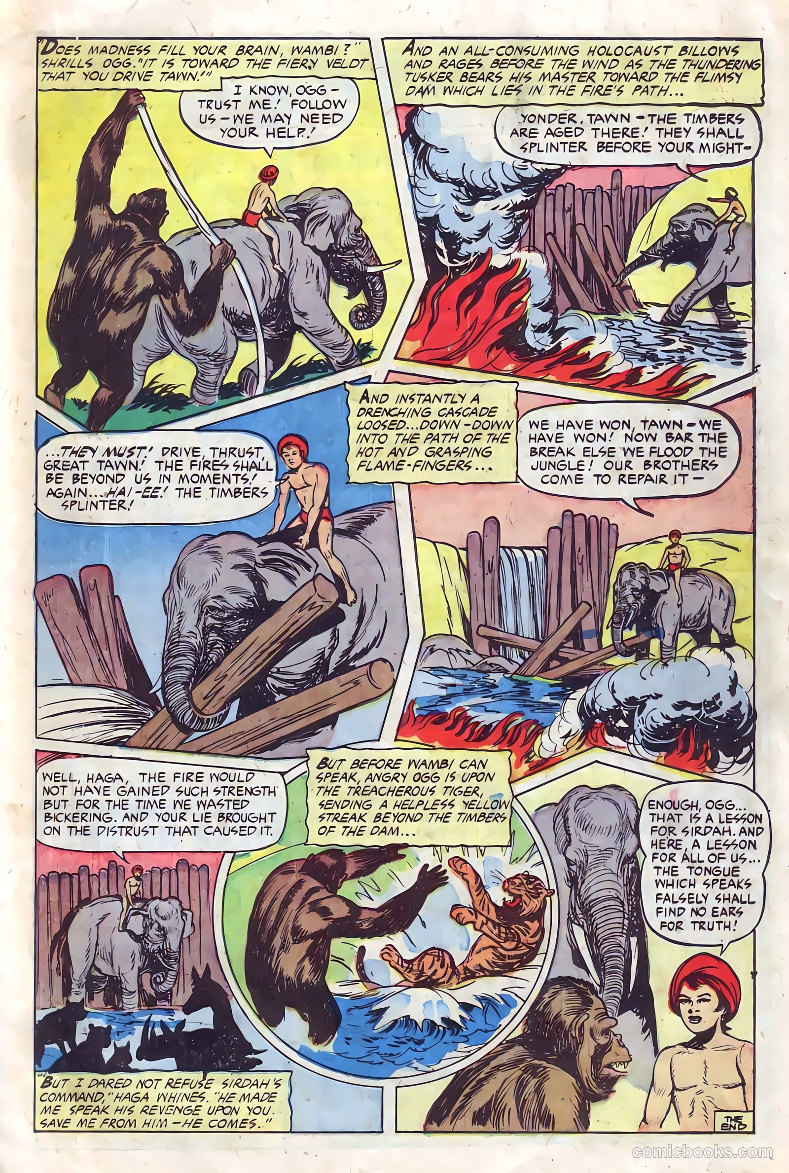 Wambi, Jungle Boy #11 (1951) — page 19 of 36