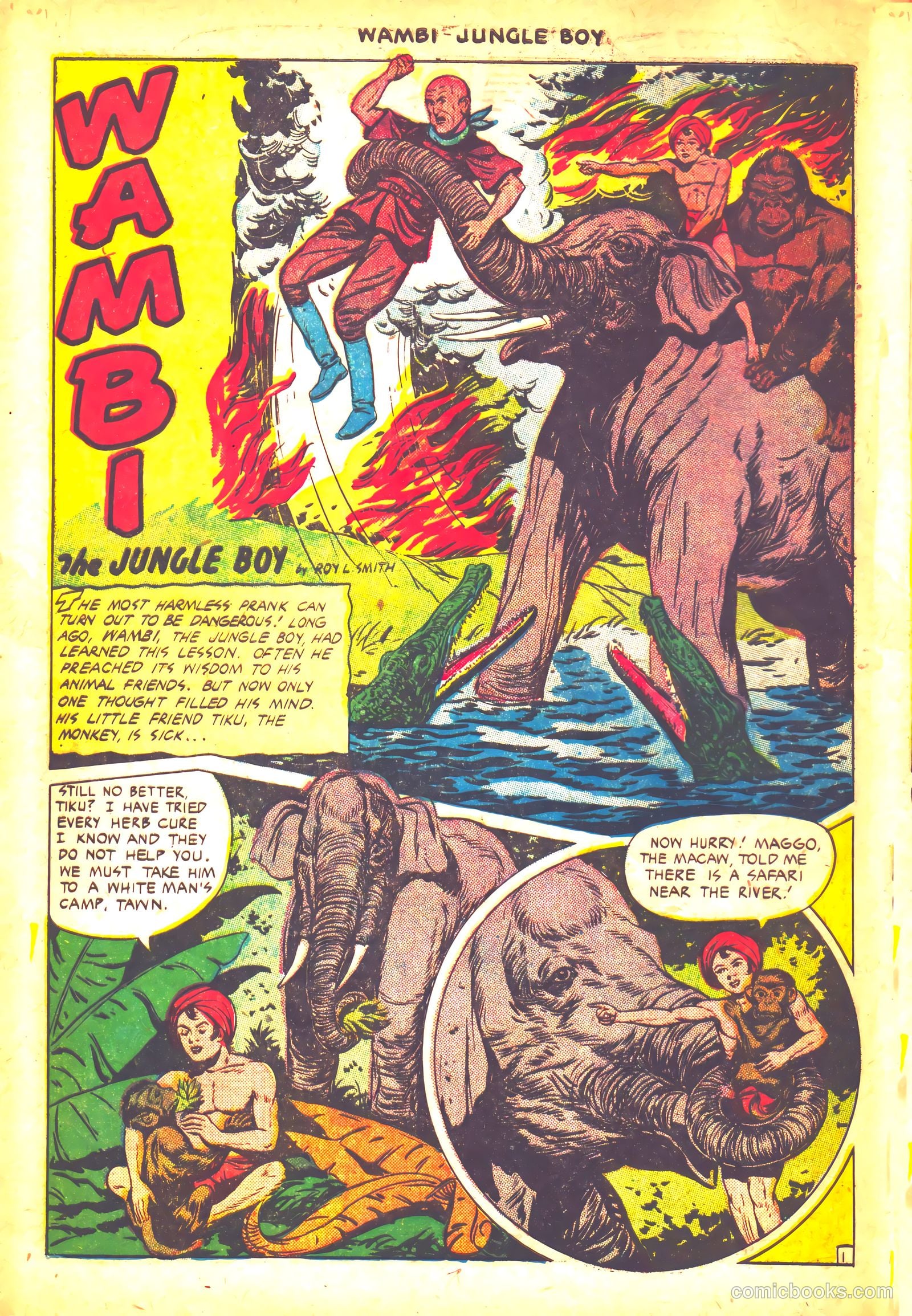 Wambi, Jungle Boy #12 (1951) — page 4 of 36
