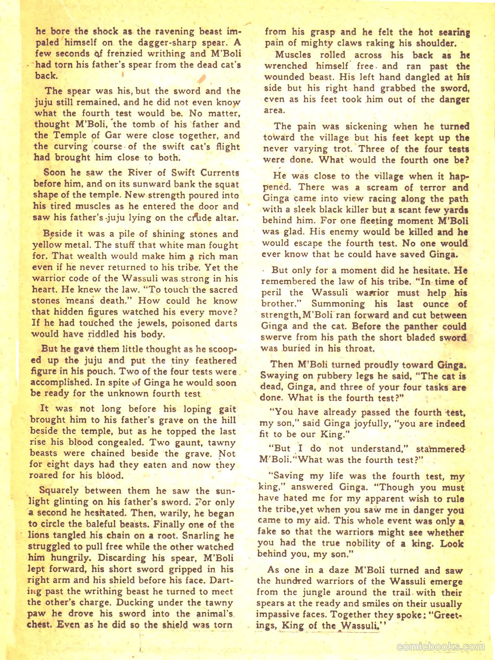 Wambi, Jungle Boy #12 (1951) — page 17 of 36