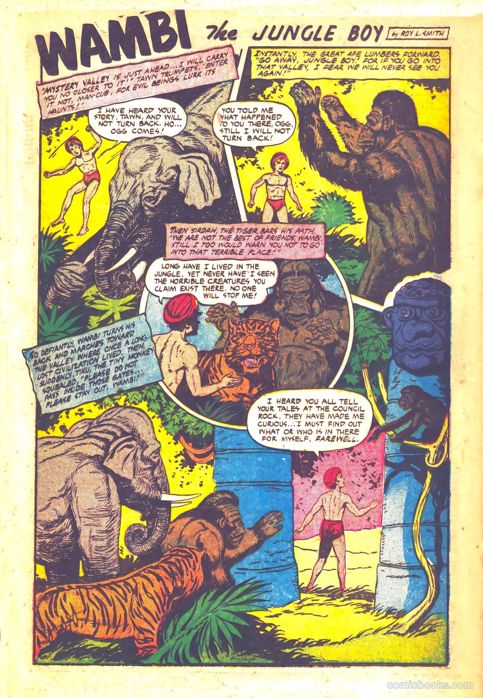 Wambi, Jungle Boy #12 (1951) — page 20 of 36