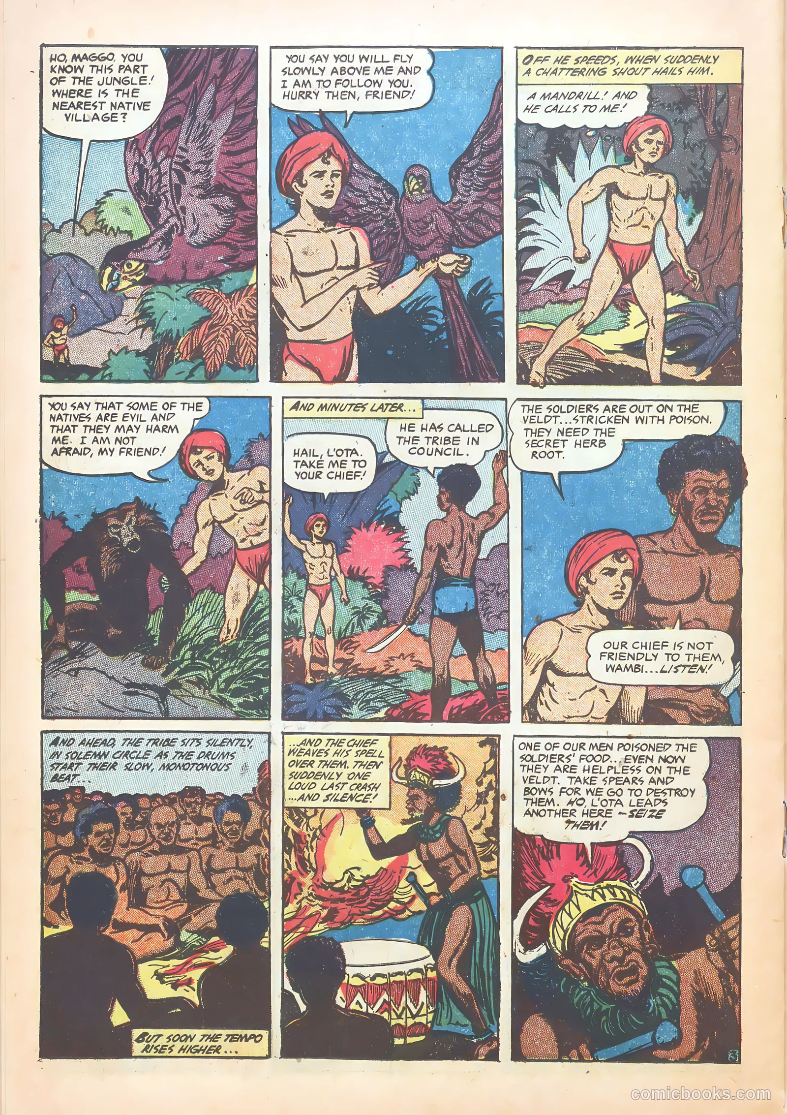 Wambi, Jungle Boy #15 (1952) — page 22 of 36