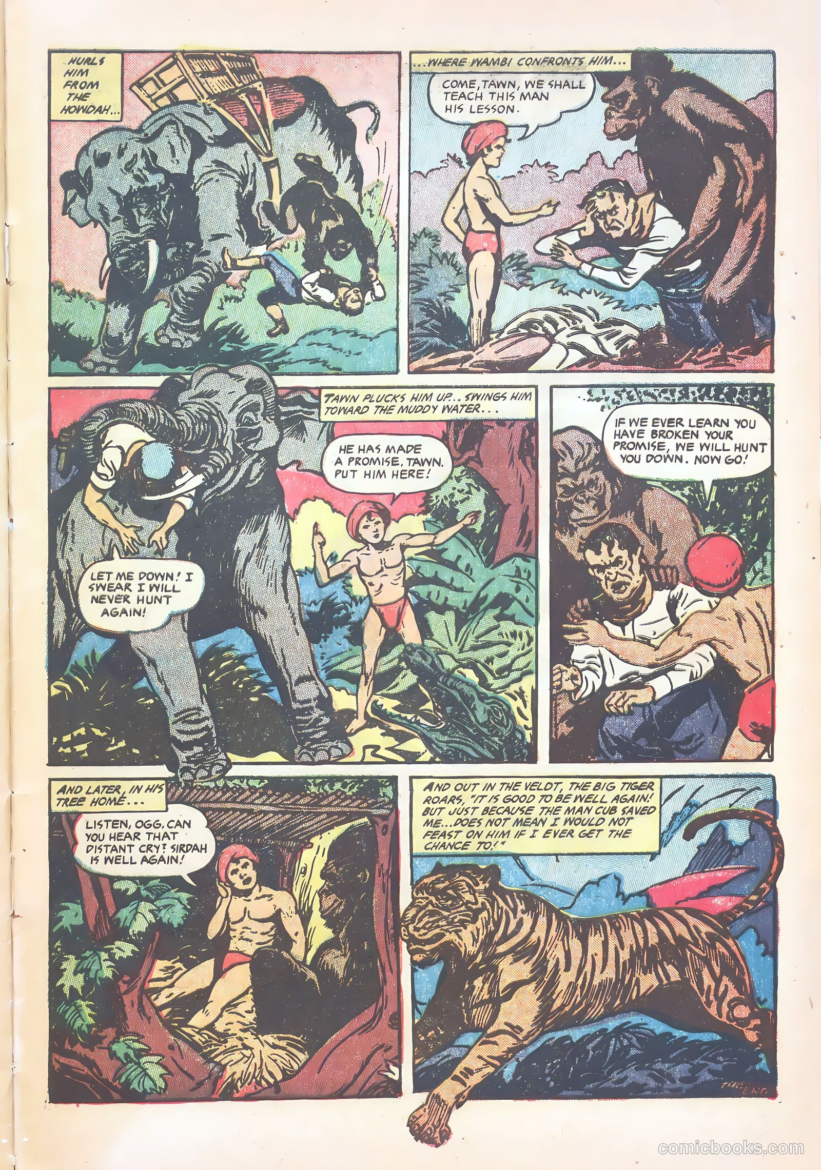 Wambi, Jungle Boy #15 (1952) — page 33 of 36