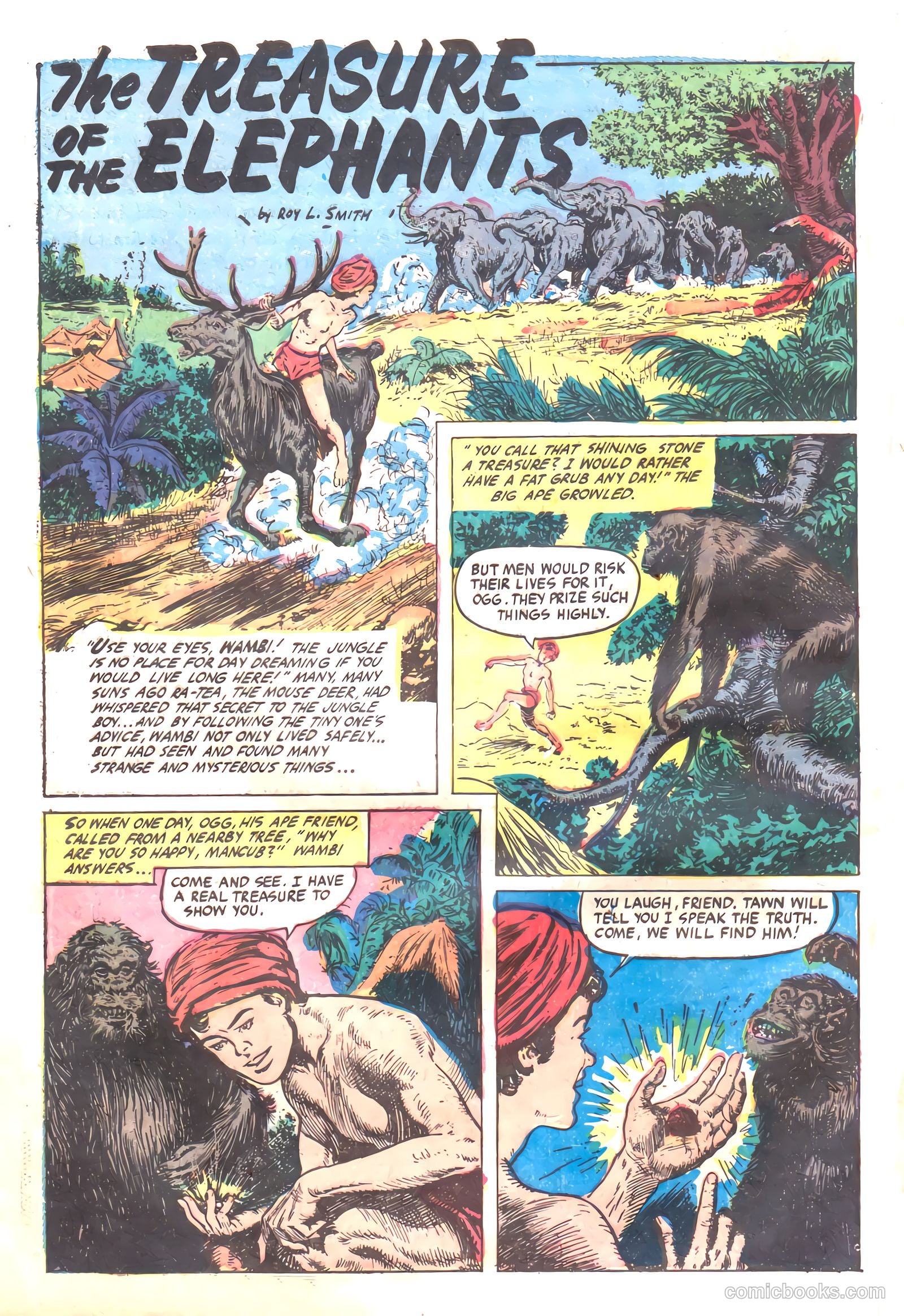 Wambi, Jungle Boy #17 (1952) — page 28 of 36