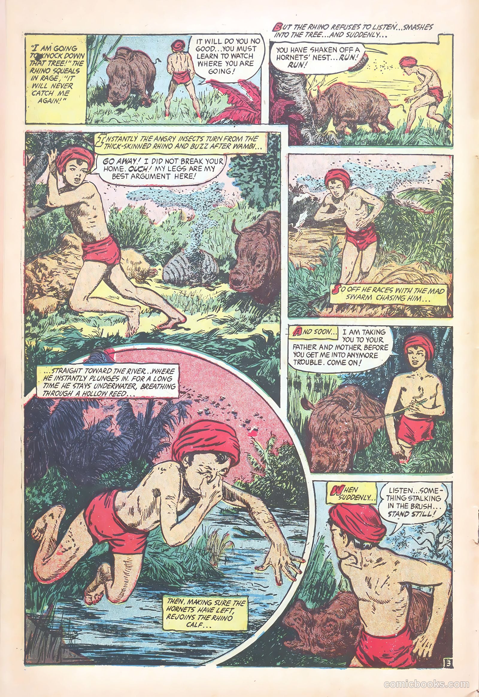 Wambi, Jungle Boy #18 (1952) — page 6 of 36