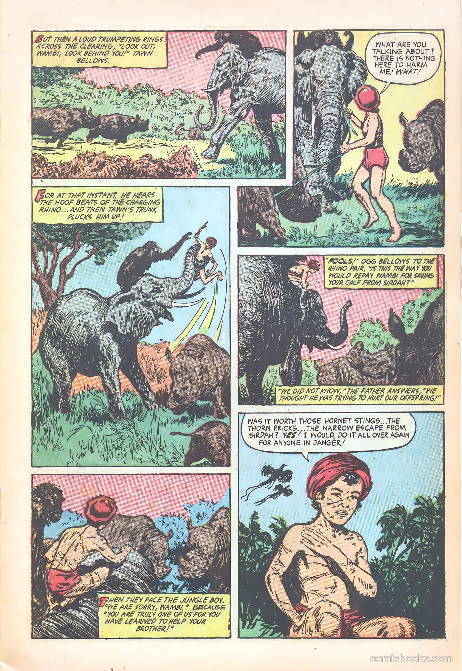 Wambi, Jungle Boy #18 (1952) — page 9 of 36