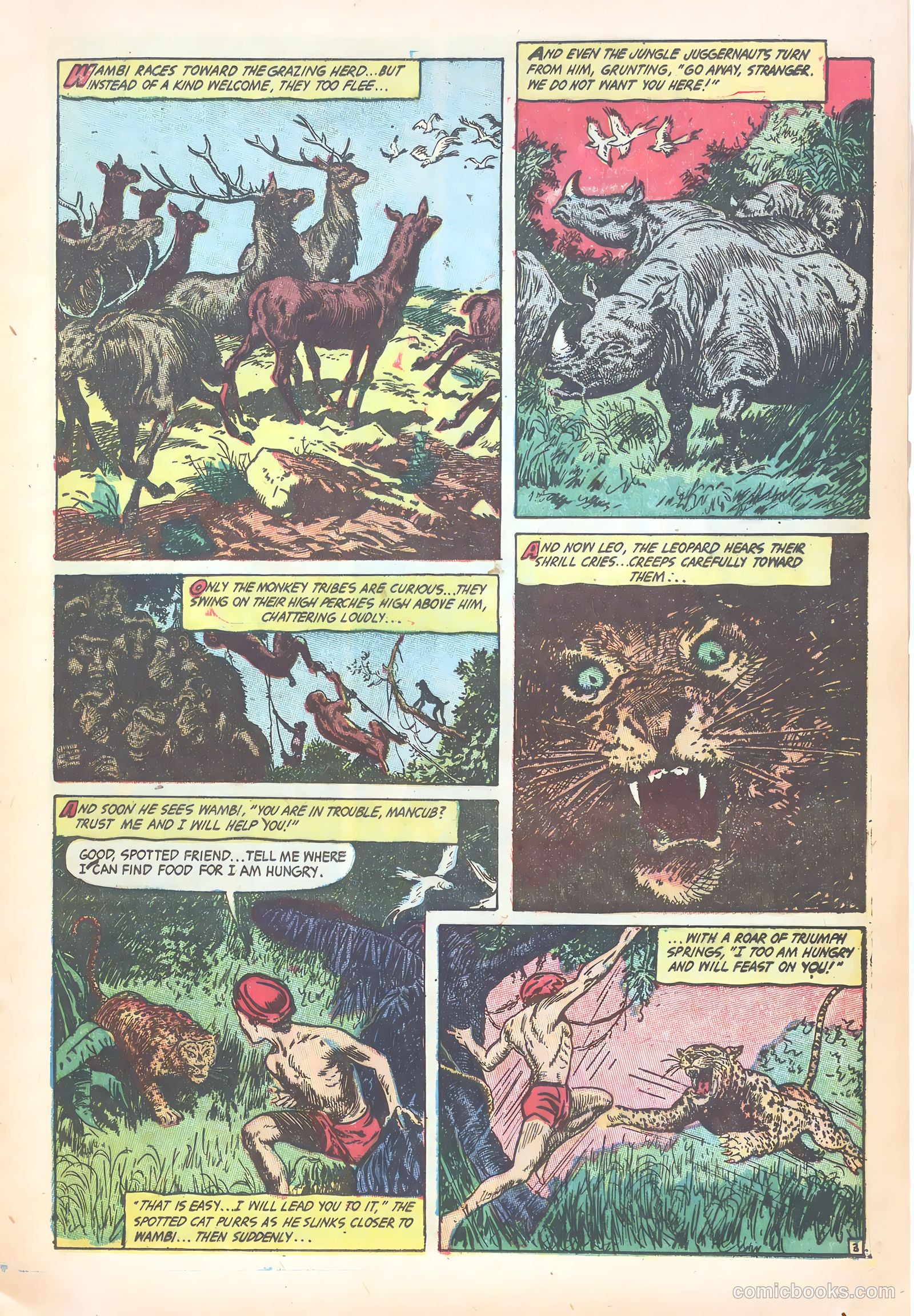 Wambi, Jungle Boy #18 (1952) — page 13 of 36