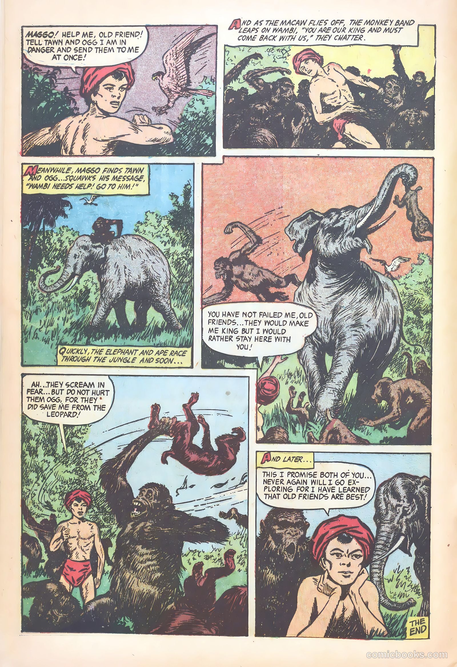 Wambi, Jungle Boy #18 (1952) — page 16 of 36