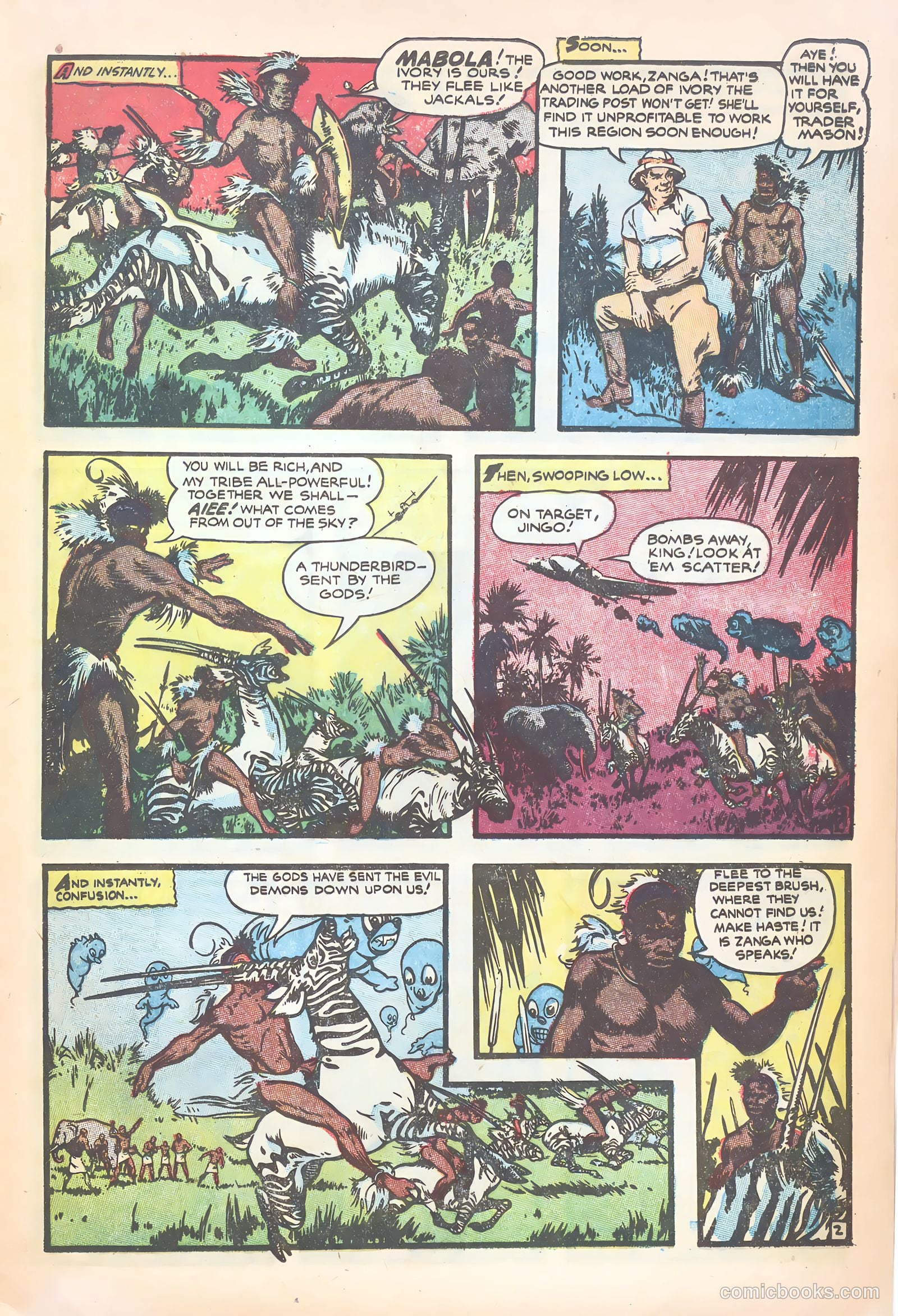 Wambi, Jungle Boy #18 (1952) — page 21 of 36