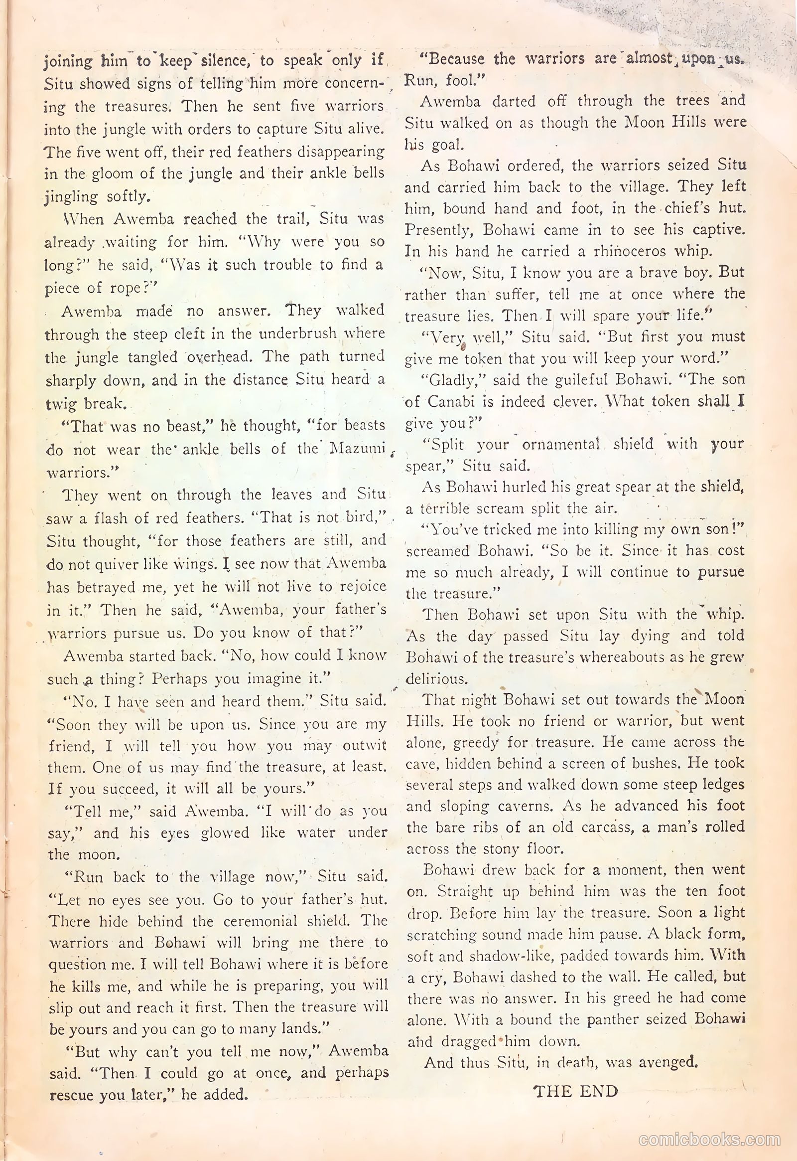 Wambi, Jungle Boy #18 (1952) — page 27 of 36