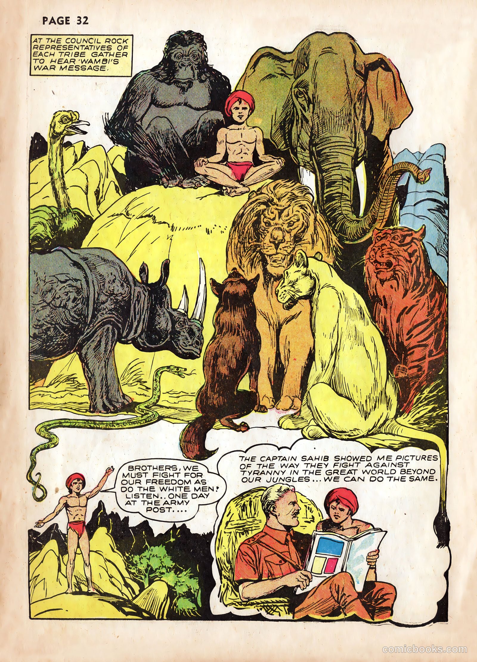 Wambi, Jungle Boy #2 (1942) — page 34 of 68