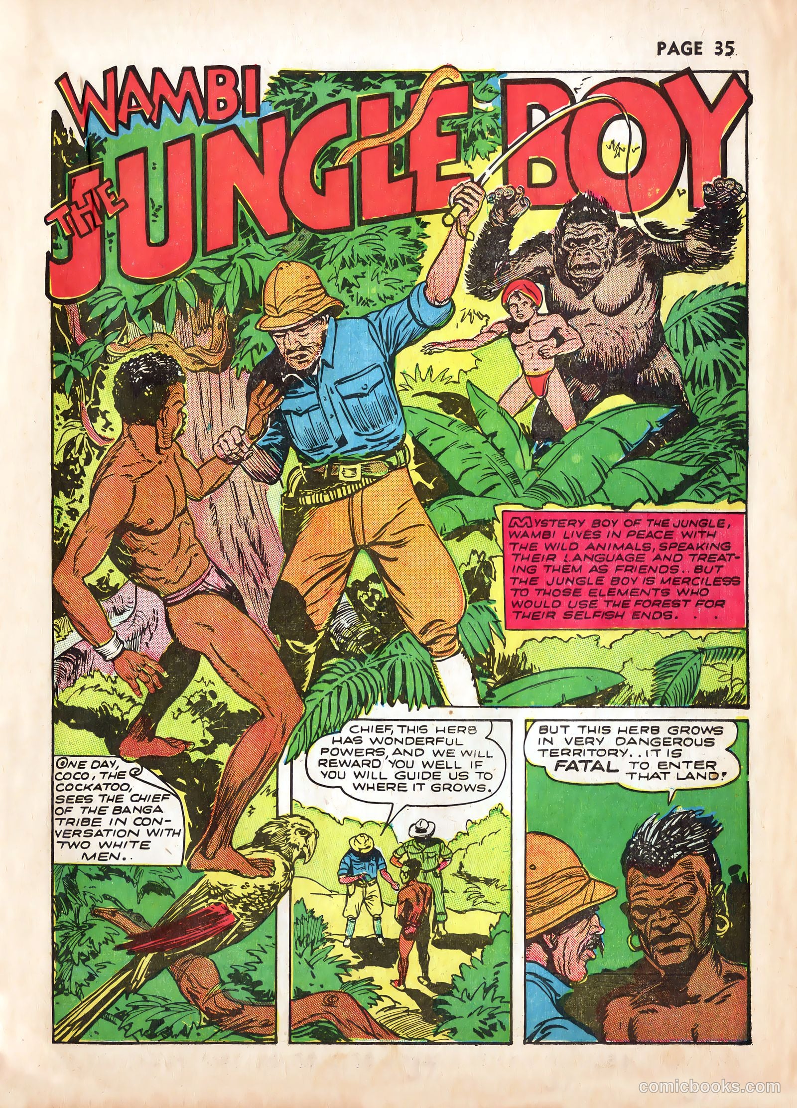 Wambi, Jungle Boy #2 (1942) — page 37 of 68
