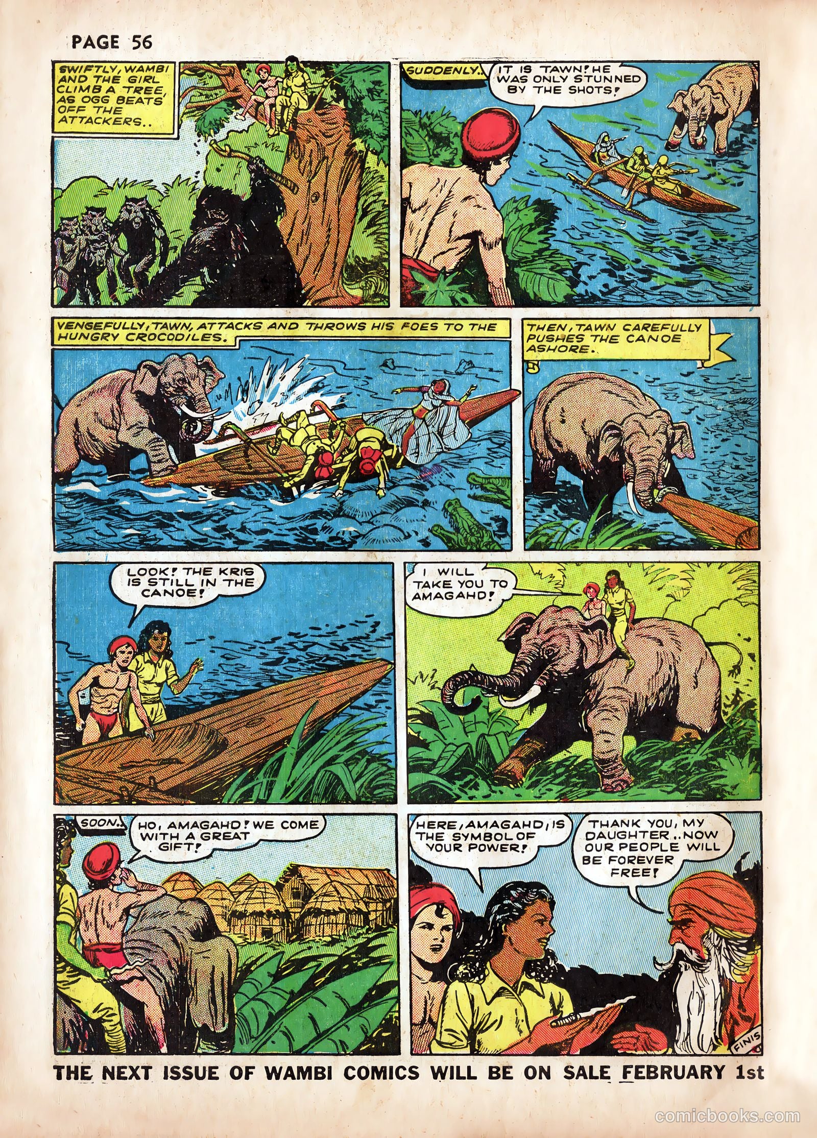 Wambi, Jungle Boy #2 (1942) — page 58 of 68