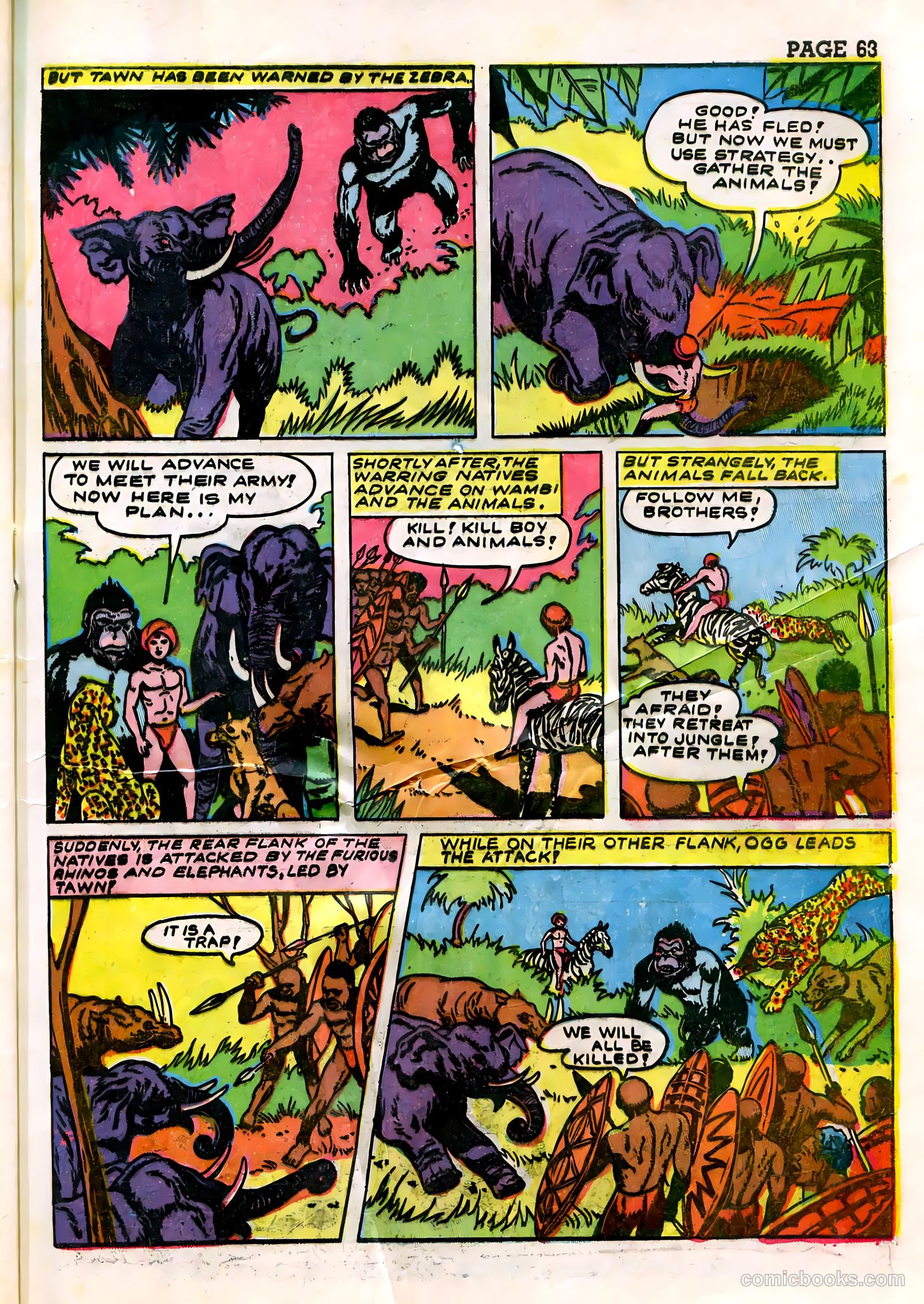 Wambi, Jungle Boy #3 (1943) — page 65 of 68
