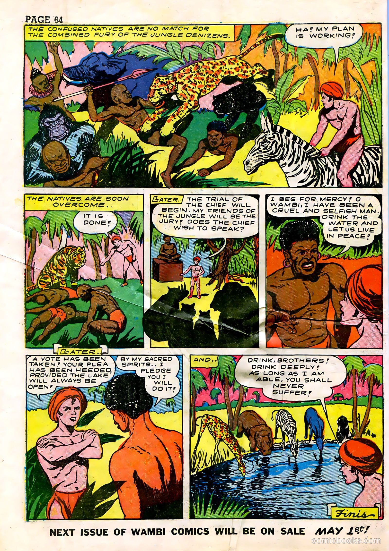 Wambi, Jungle Boy #3 (1943) — page 66 of 68