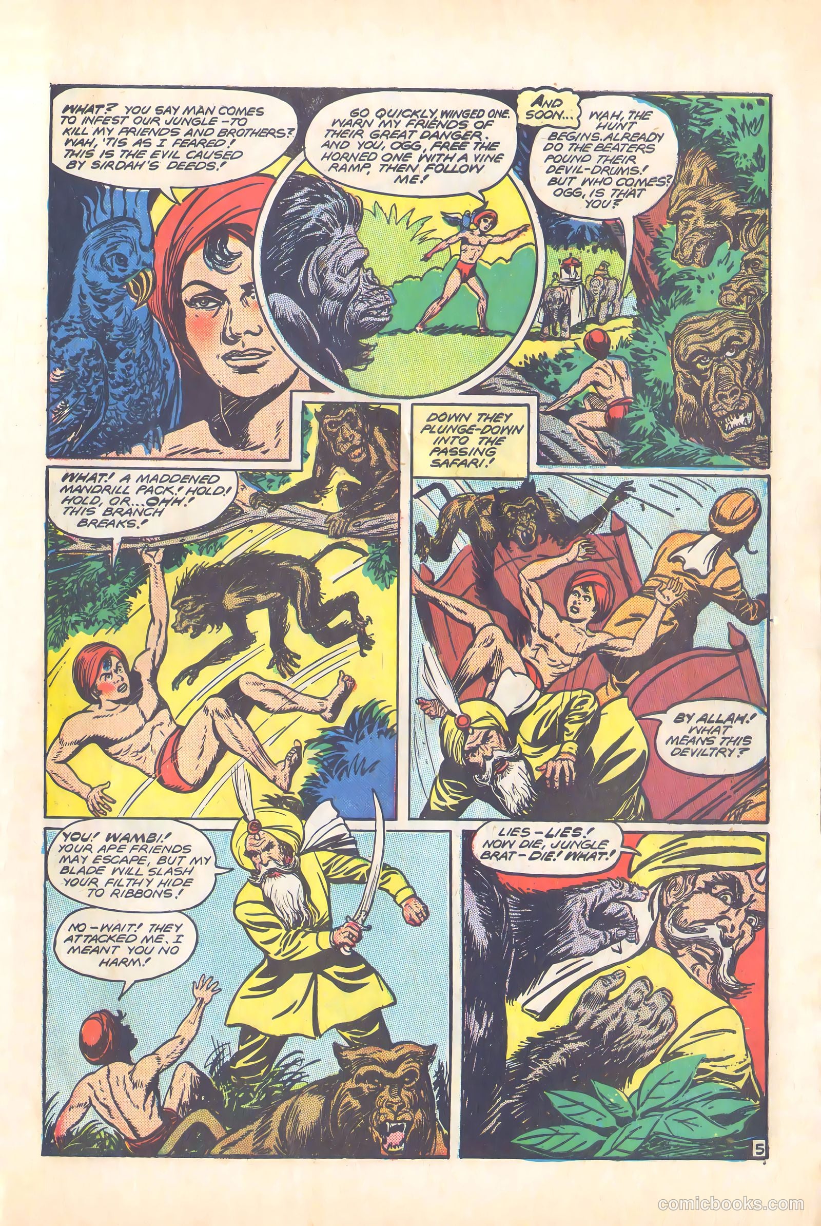 Wambi, Jungle Boy #4 (1948) — page 8 of 57