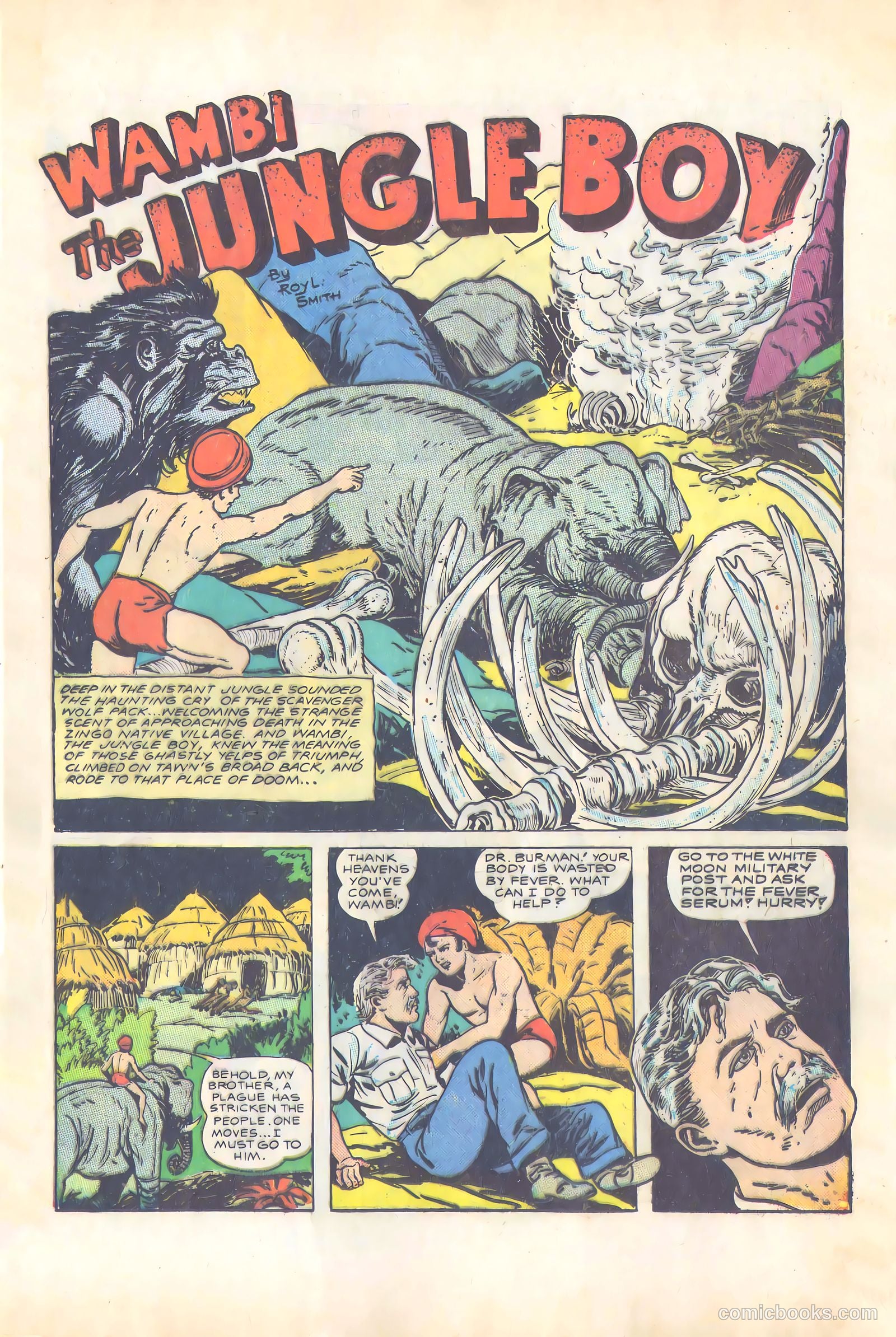 Wambi, Jungle Boy #4 (1948) — page 37 of 57