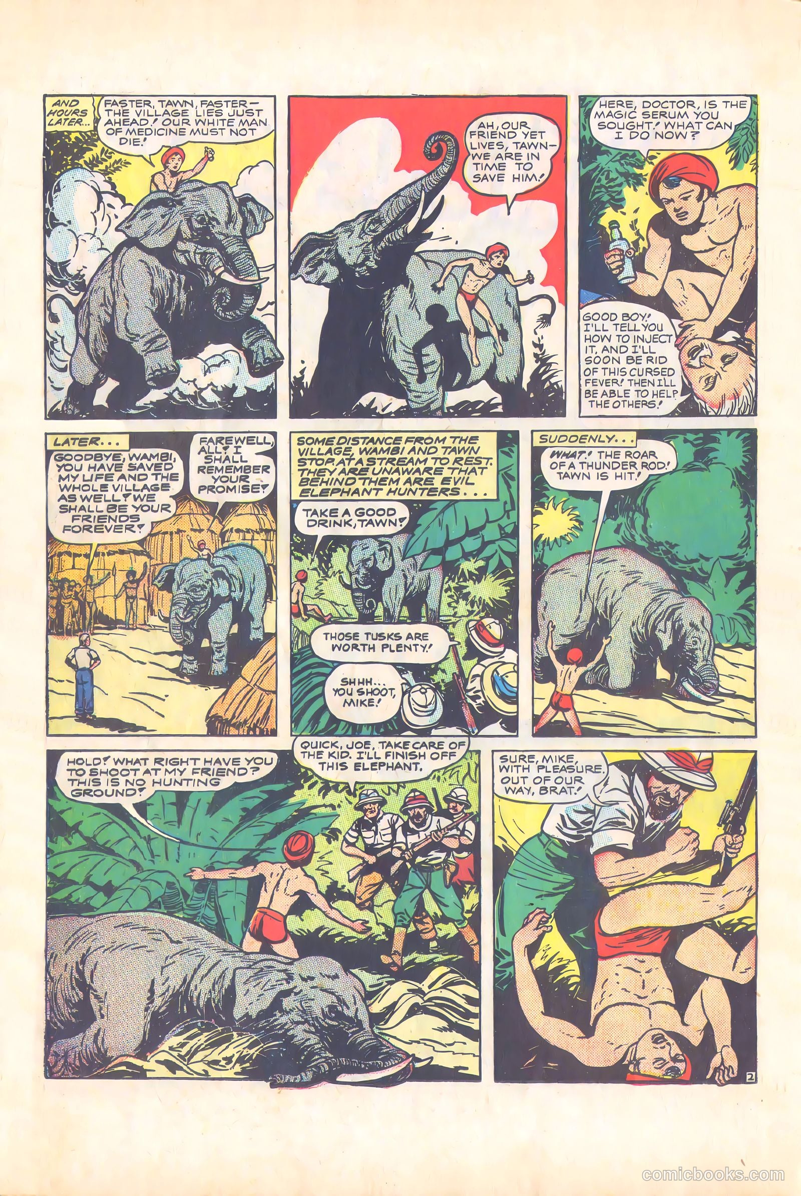 Wambi, Jungle Boy #4 (1948) — page 38 of 57