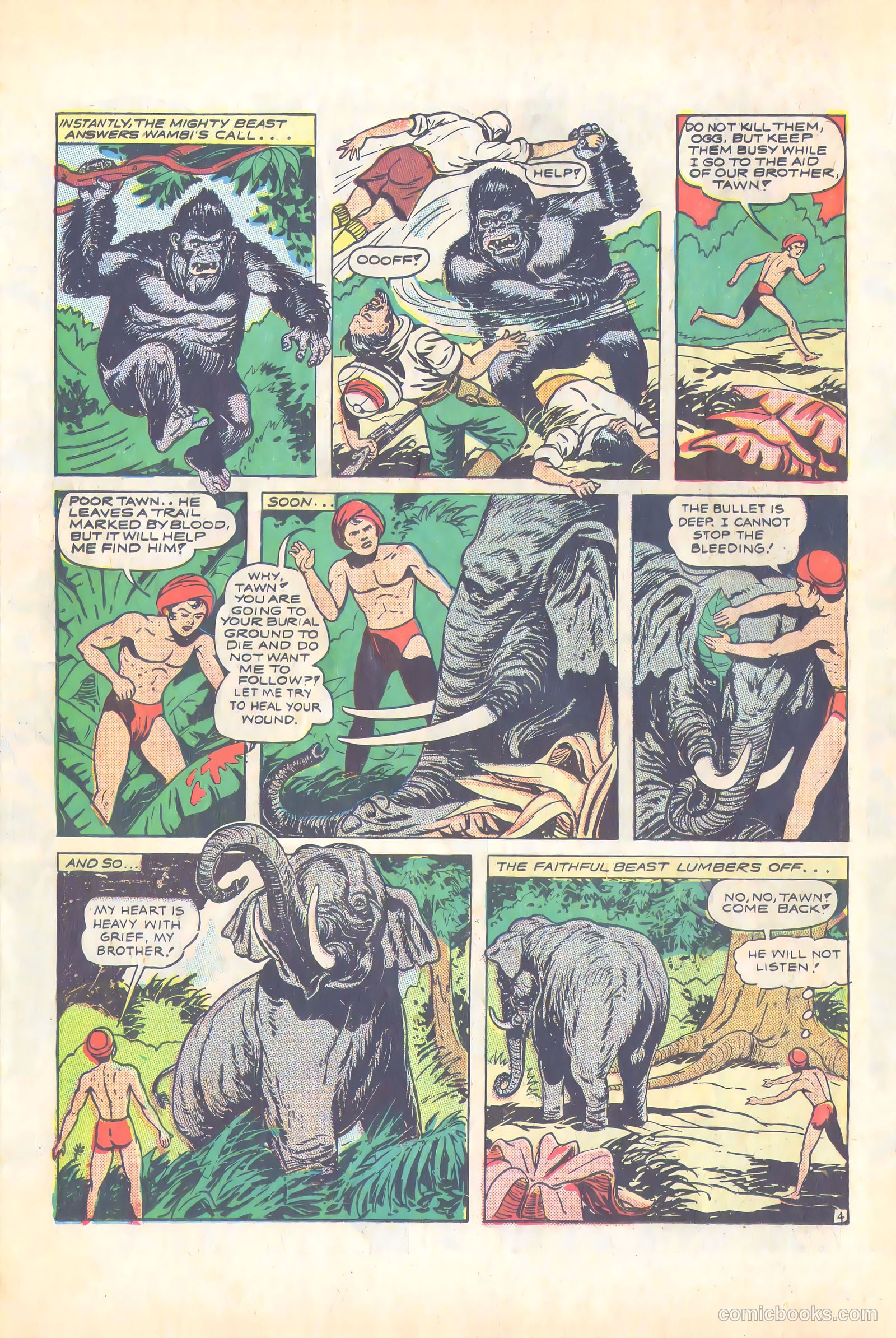 Wambi, Jungle Boy #4 (1948) — page 40 of 57