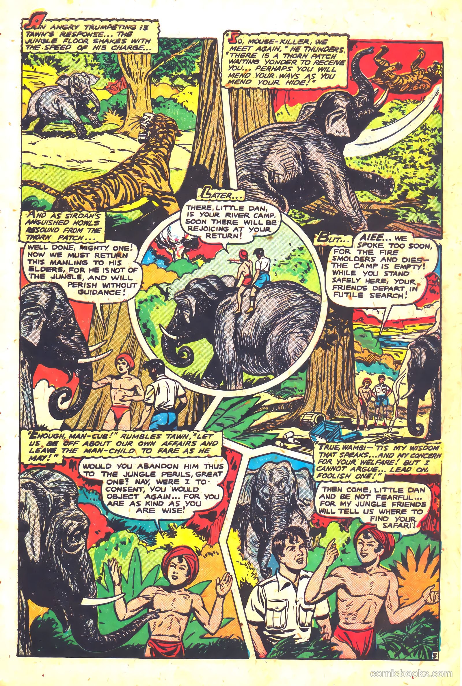 Wambi, Jungle Boy #5 (1949) — page 7 of 36