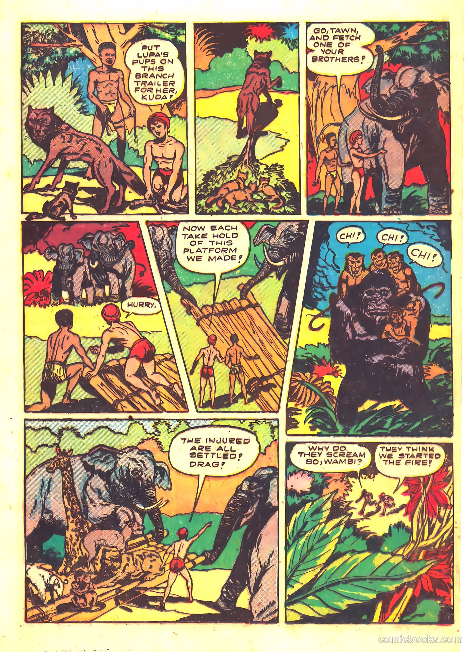Wambi, Jungle Boy #5 (1949) — page 17 of 36