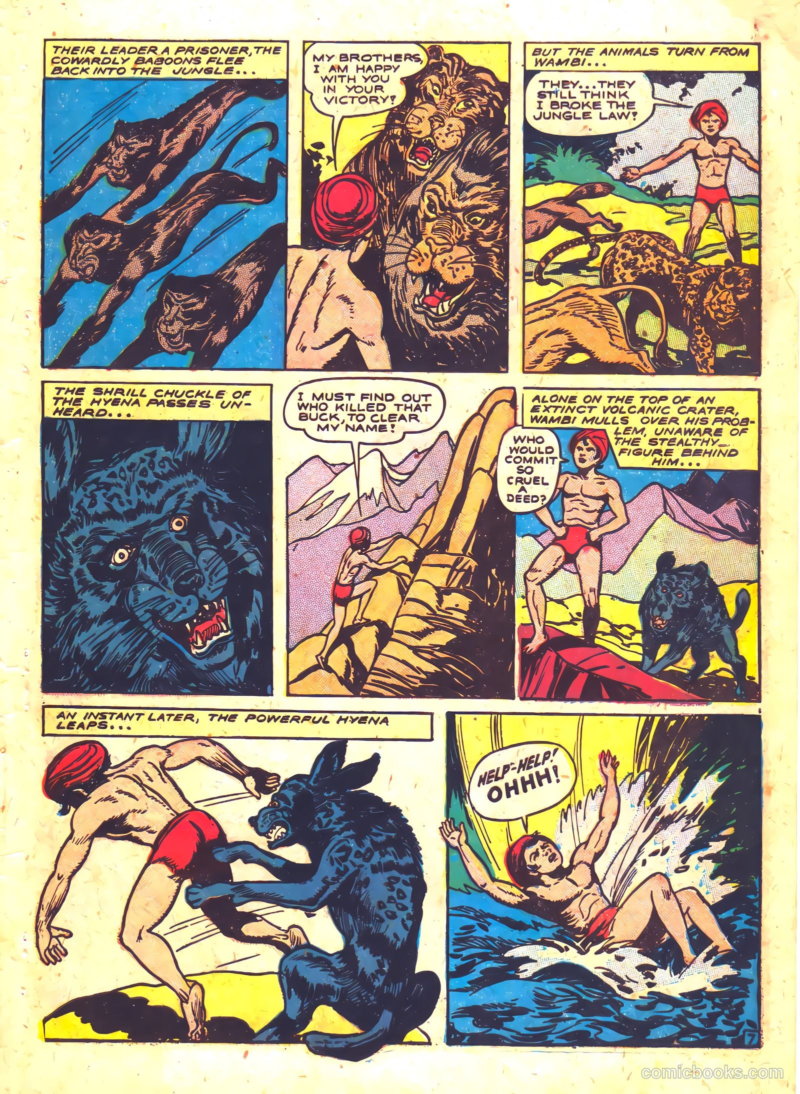 Wambi, Jungle Boy #5 (1949) — page 31 of 36