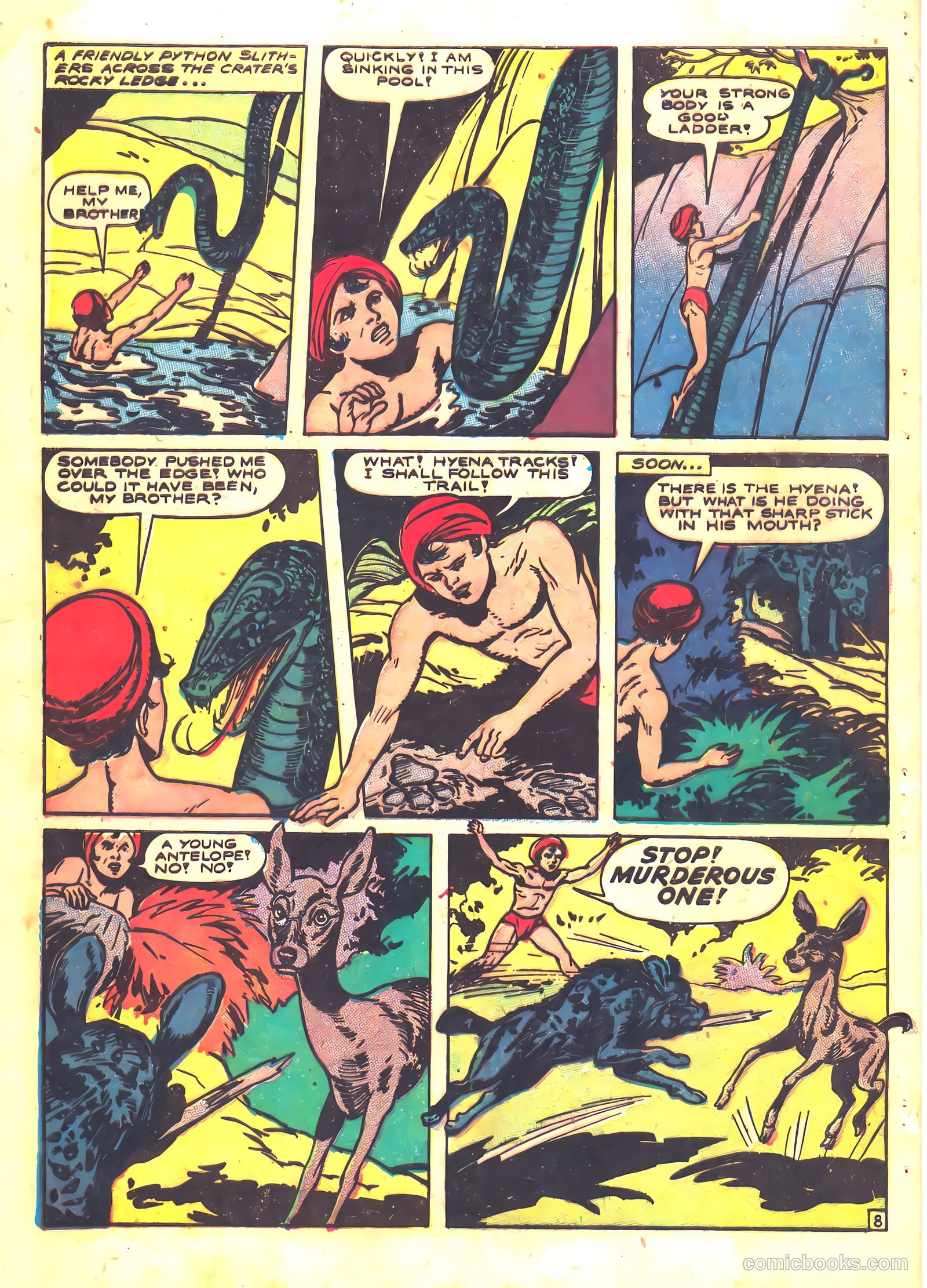 Wambi, Jungle Boy #5 (1949) — page 32 of 36