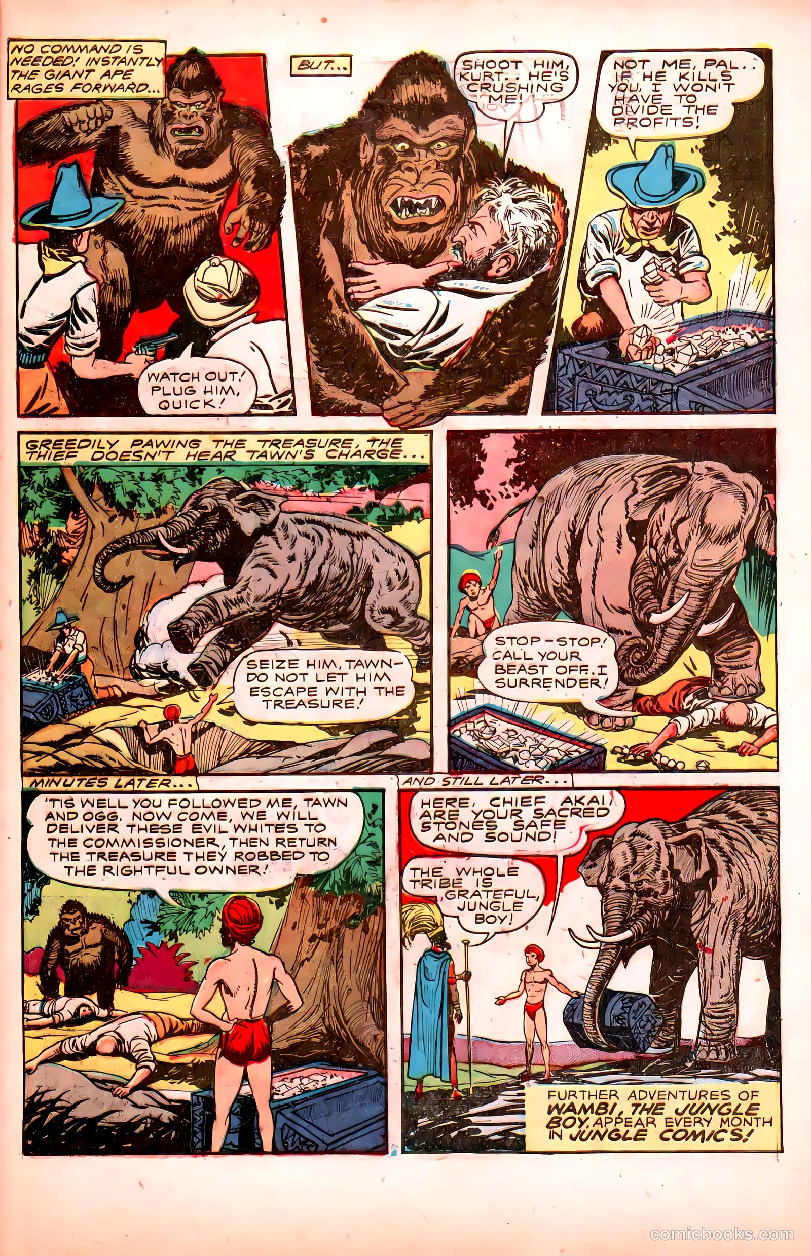 Wambi, Jungle Boy #6 (1950) — page 49 of 52