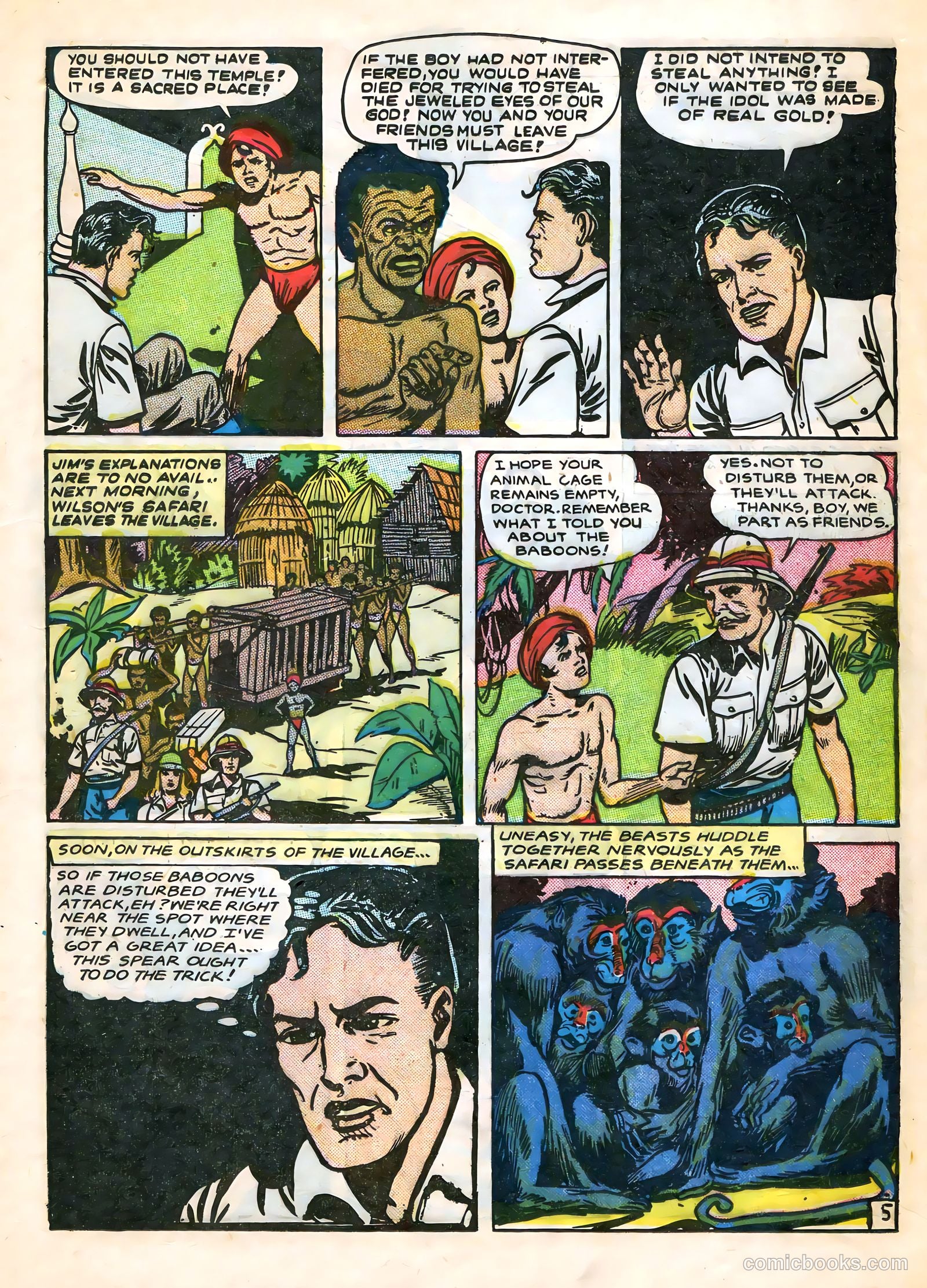 Wambi, Jungle Boy #7 (1950) — page 21 of 52