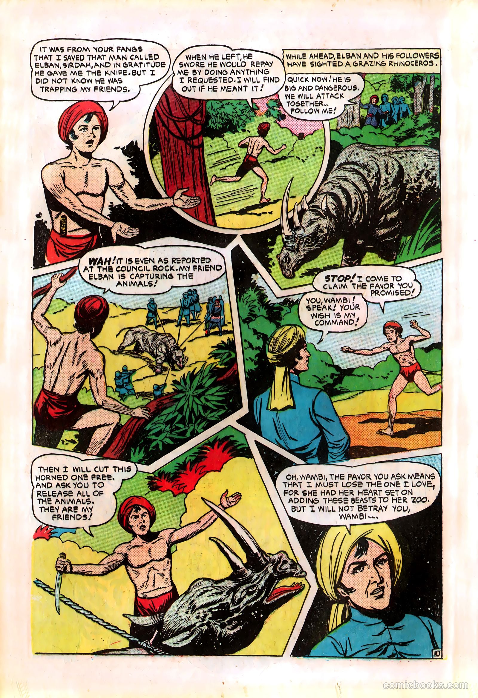 Wambi, Jungle Boy #8 (1950) — page 12 of 36