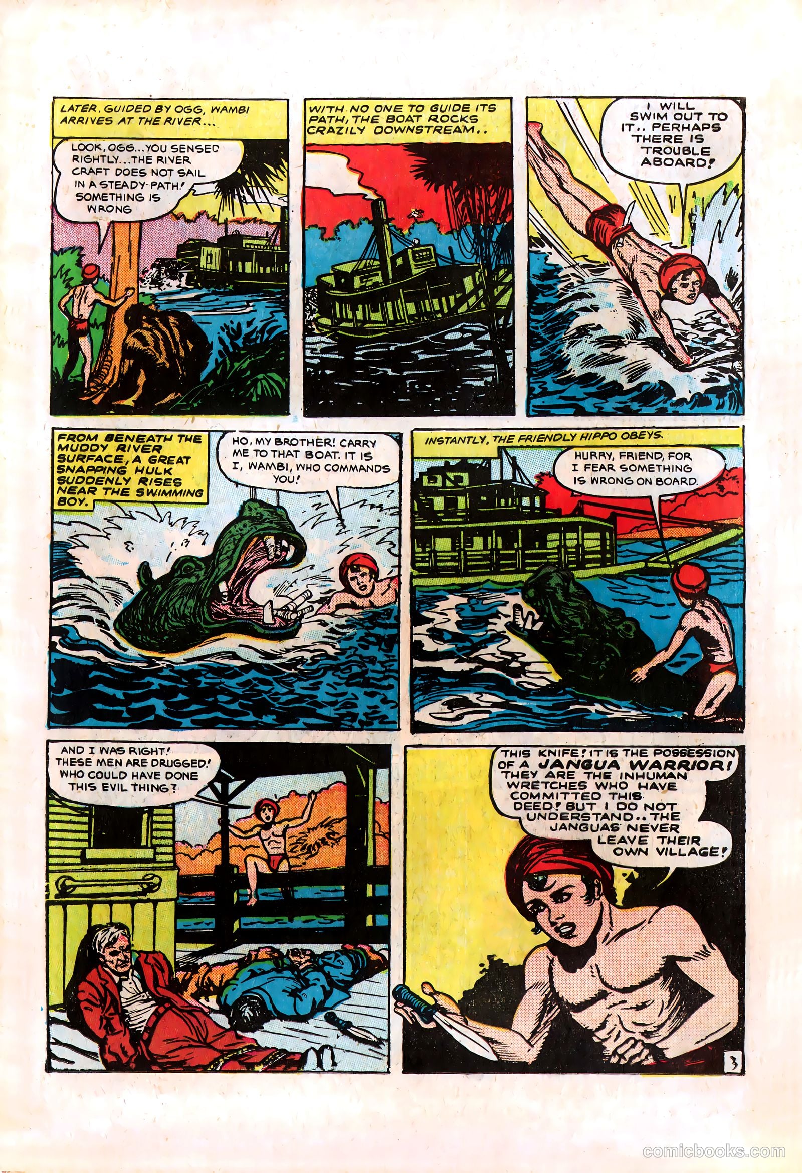 Wambi, Jungle Boy #8 (1950) — page 18 of 36