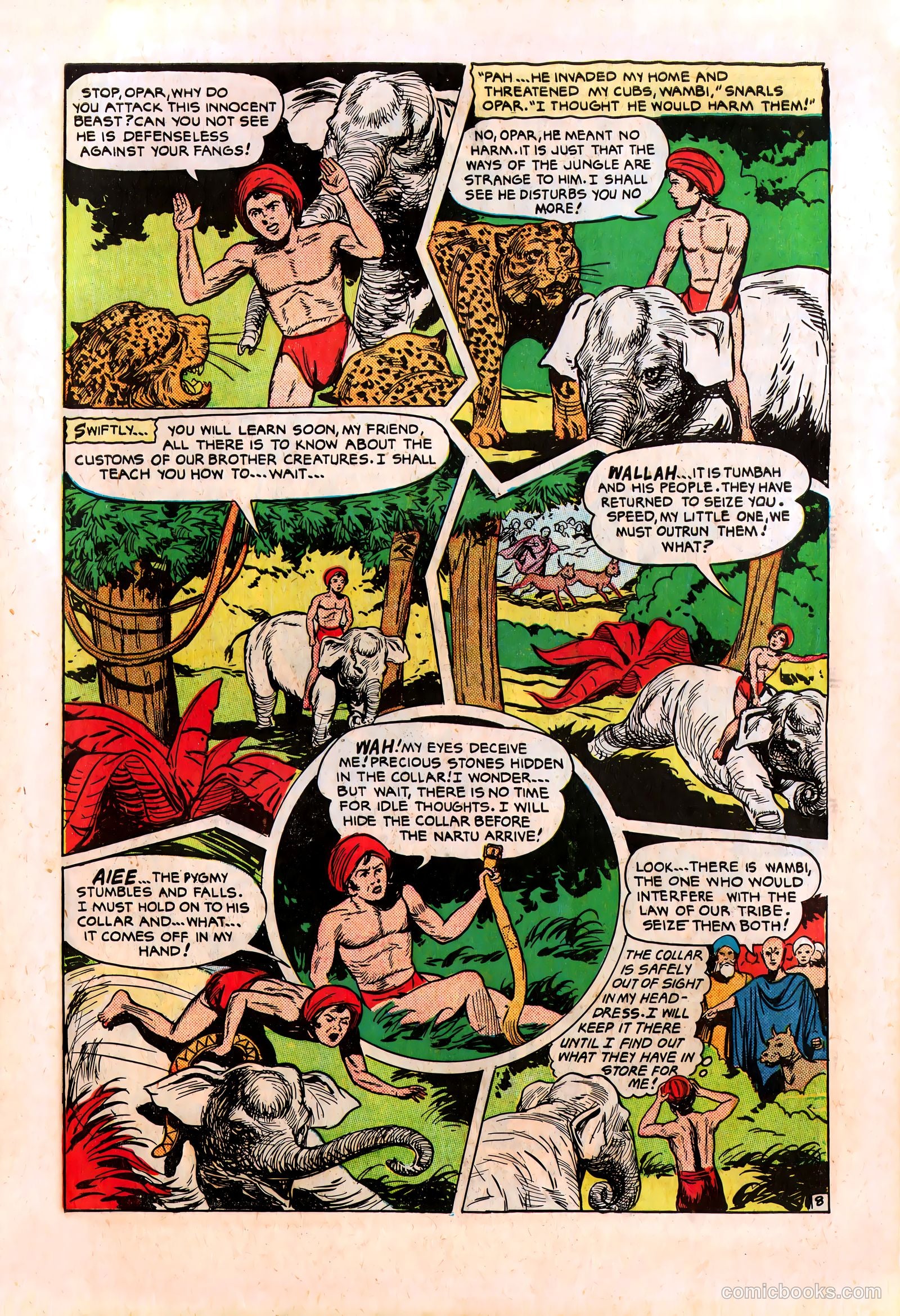 Wambi, Jungle Boy #8 (1950) — page 31 of 36