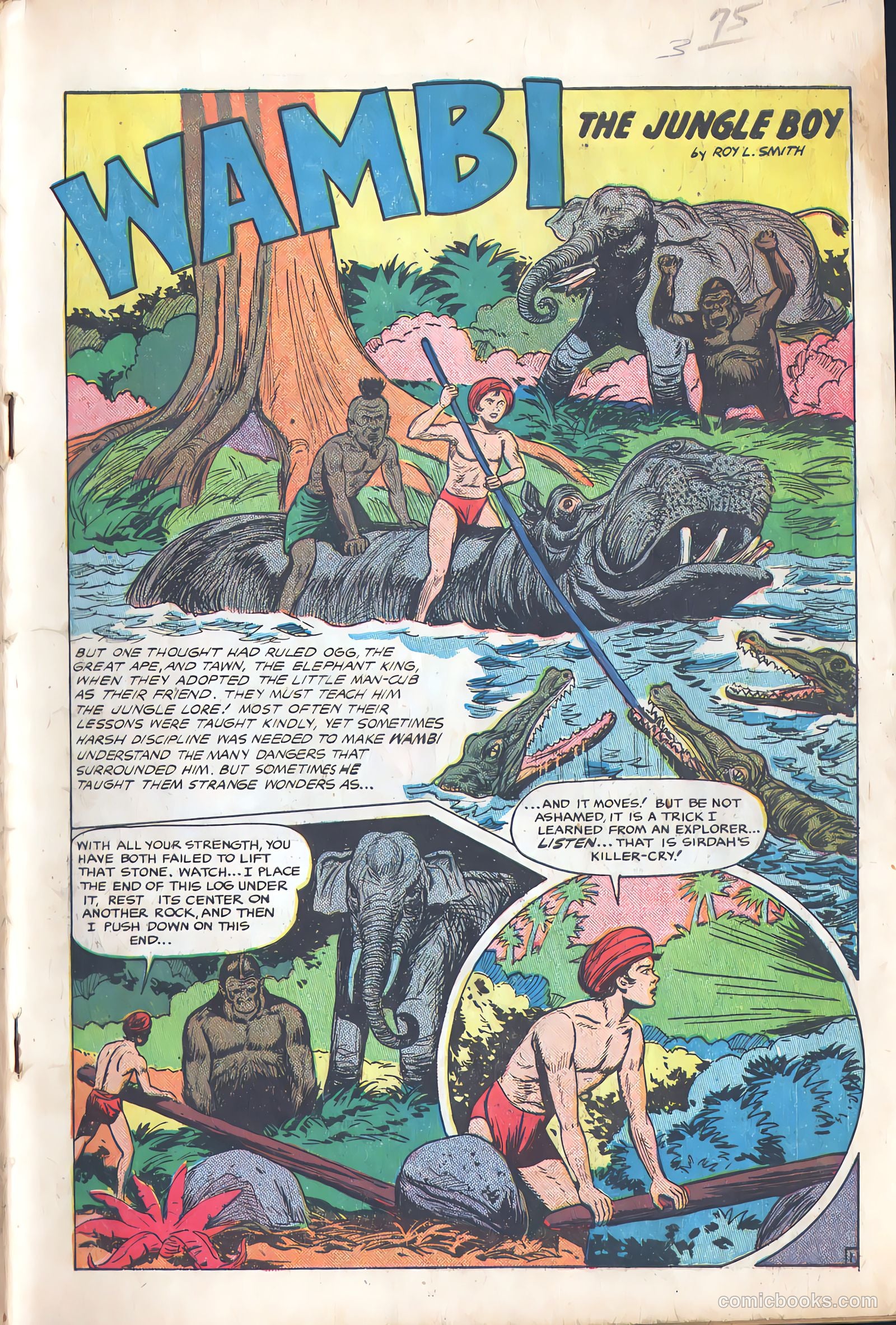 Wambi, Jungle Boy #9 (1950) — page 3 of 36