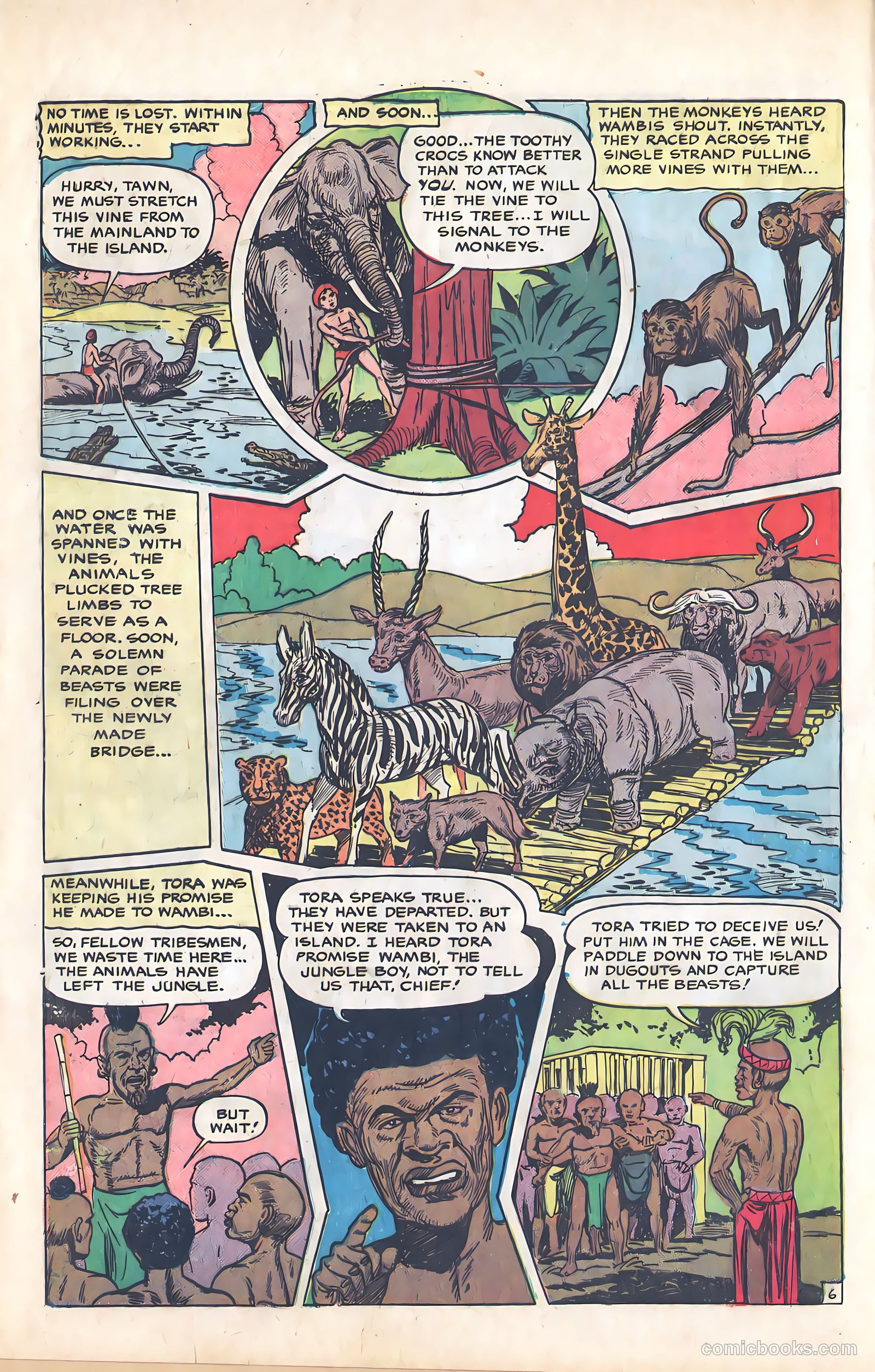 Wambi, Jungle Boy #9 (1950) — page 8 of 36
