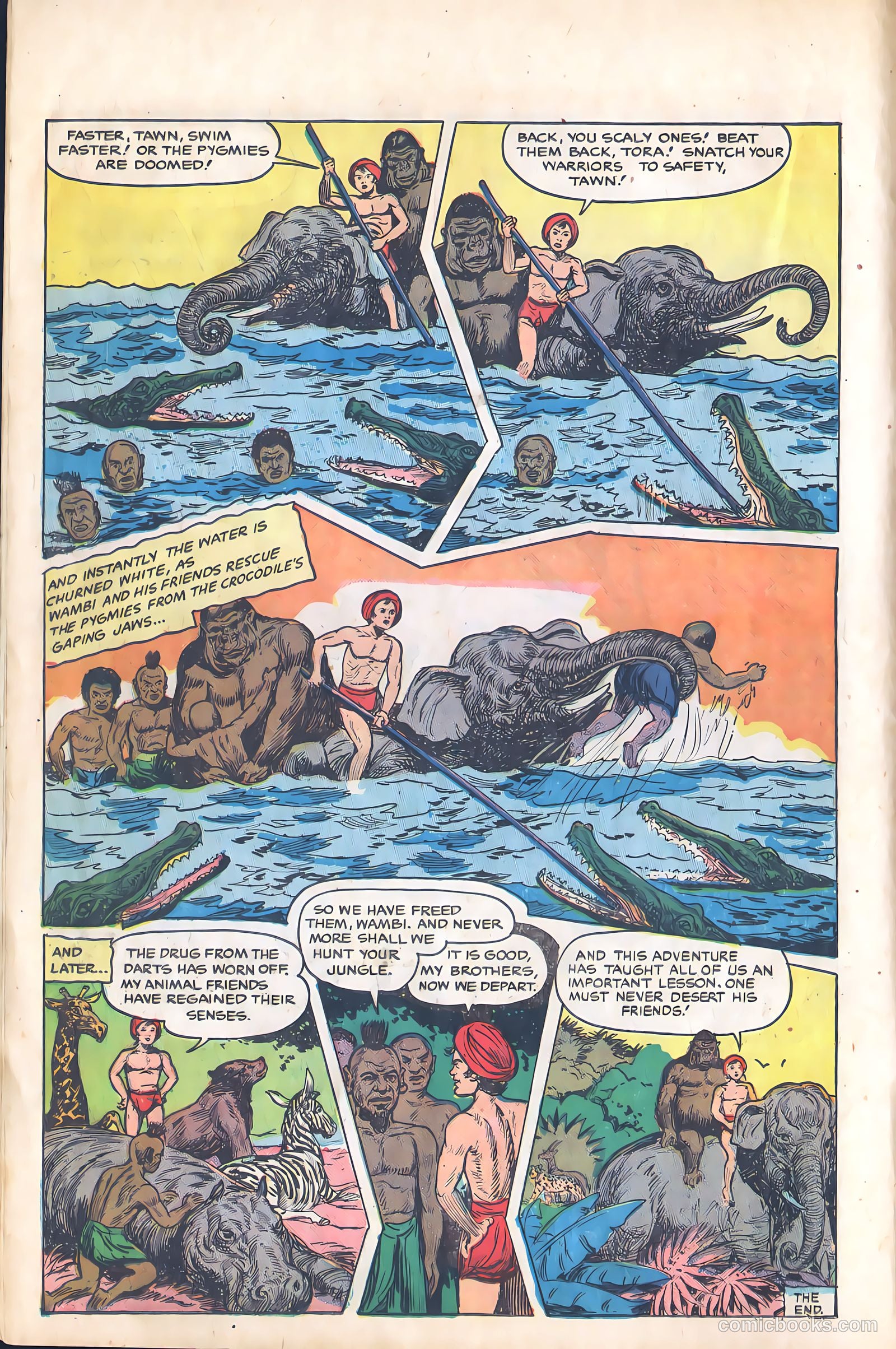 Wambi, Jungle Boy #9 (1950) — page 14 of 36