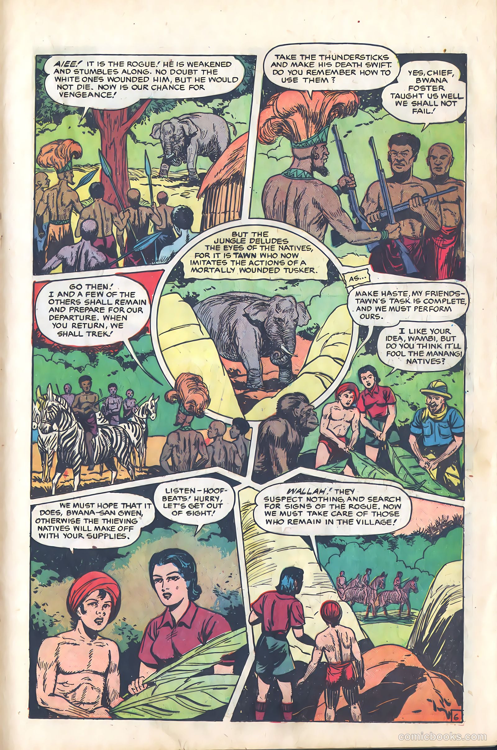 Wambi, Jungle Boy #9 (1950) — page 21 of 36