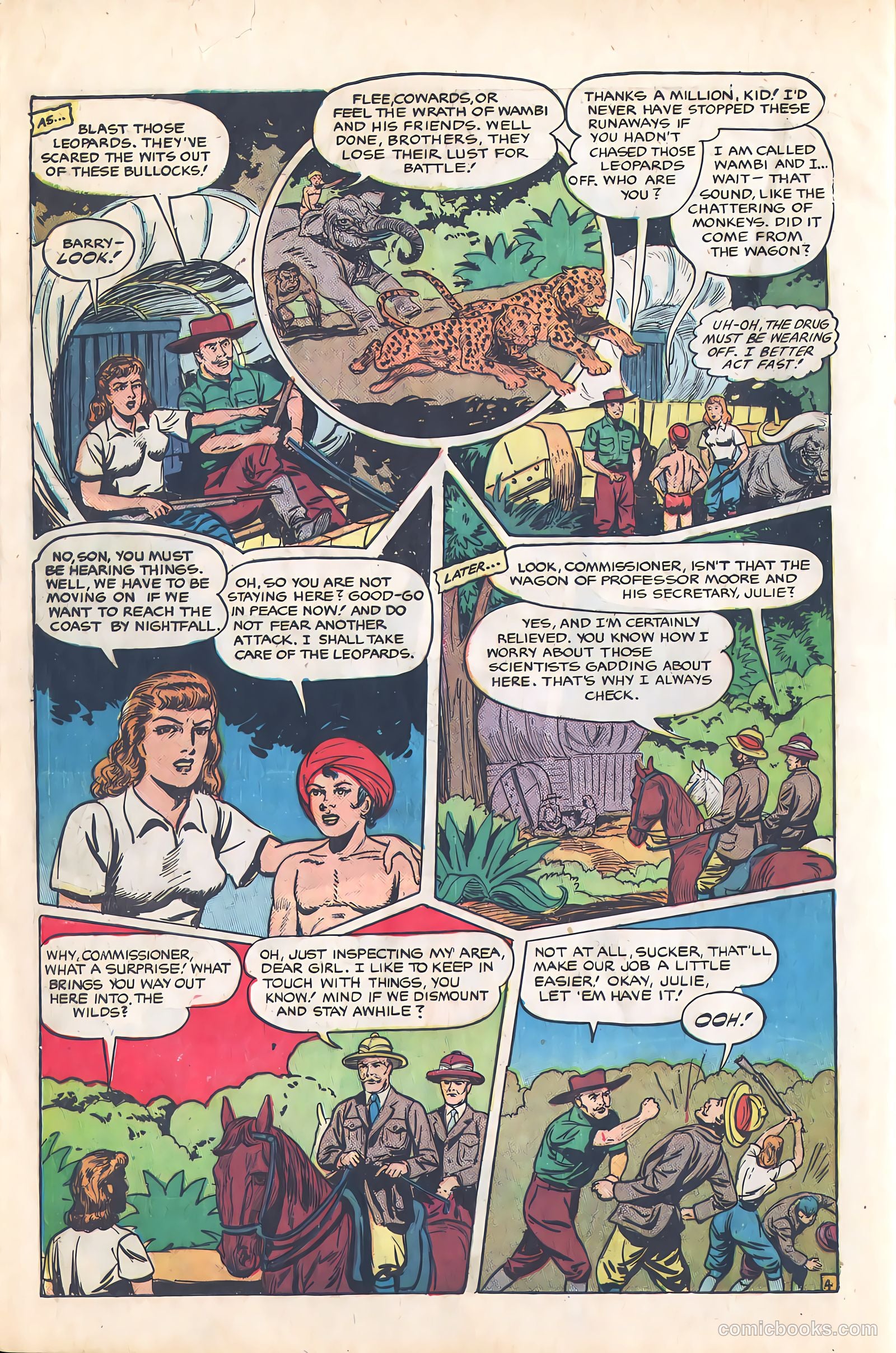 Wambi, Jungle Boy #9 (1950) — page 28 of 36